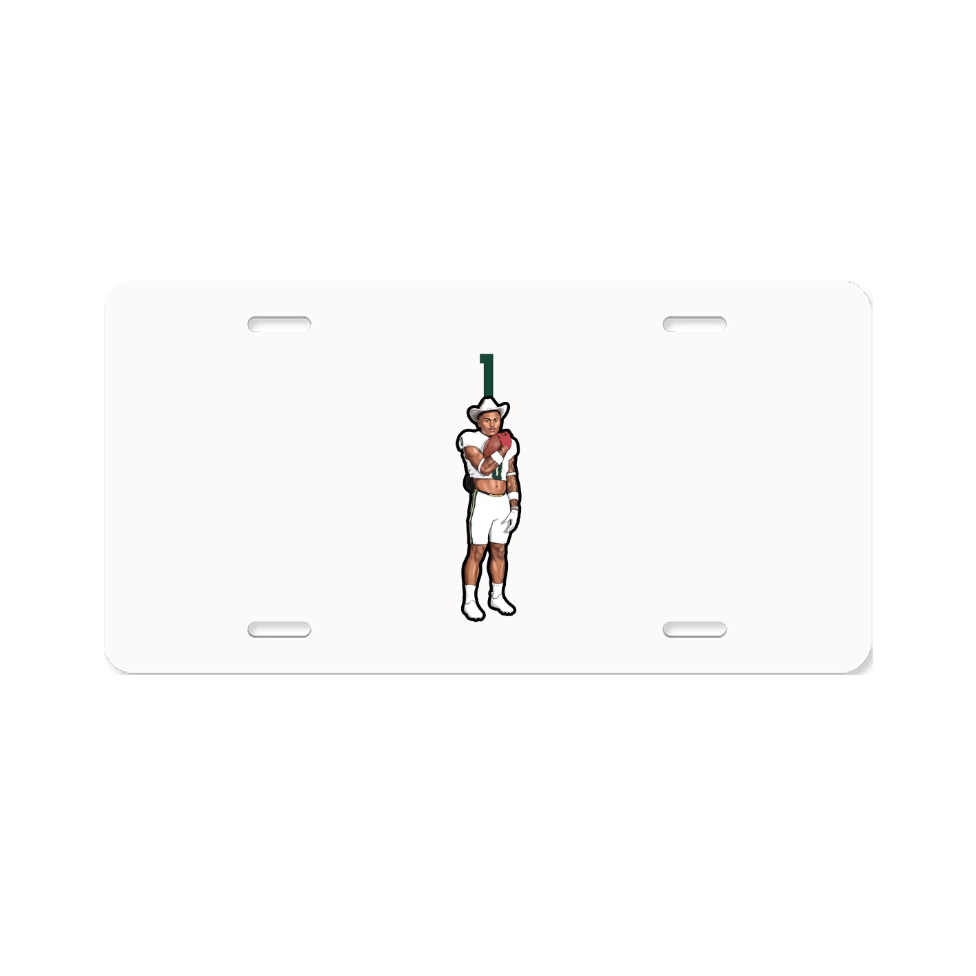 License Plate — Number Top in Classic