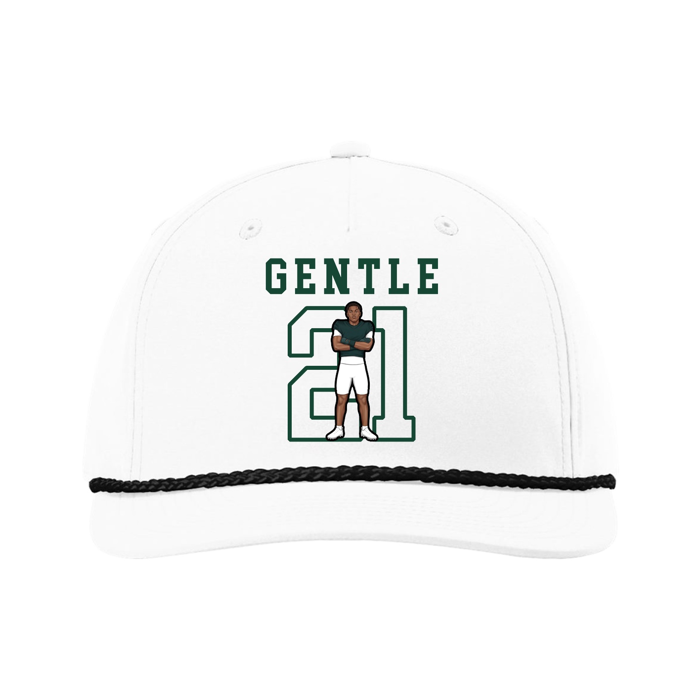 Five-Panel Classic Rope Cap — Shirsey in White