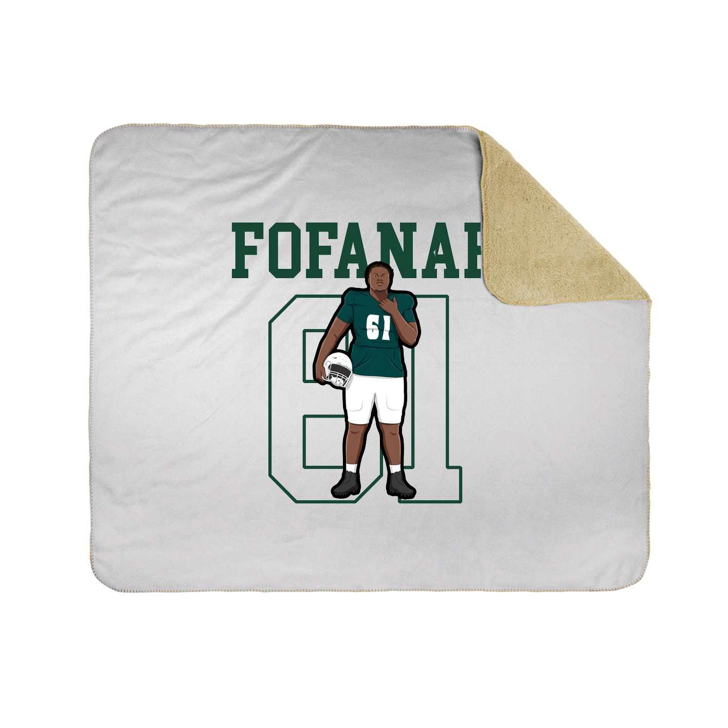 Throw Blanket — Shirsey in White