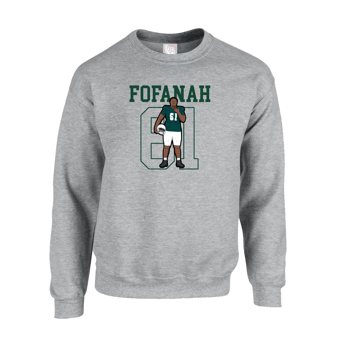 Fleece Crew — Shirsey in Grey