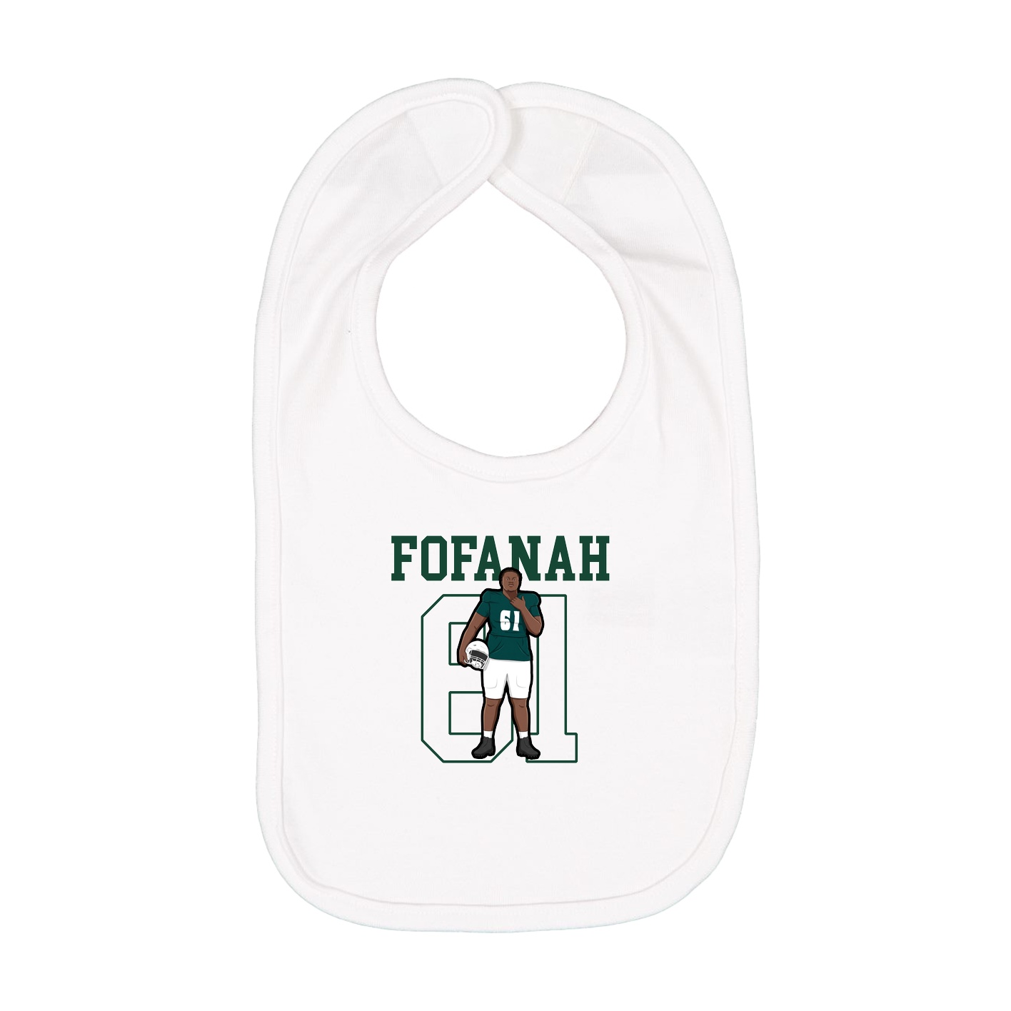 Infant Bib — Shirsey in White