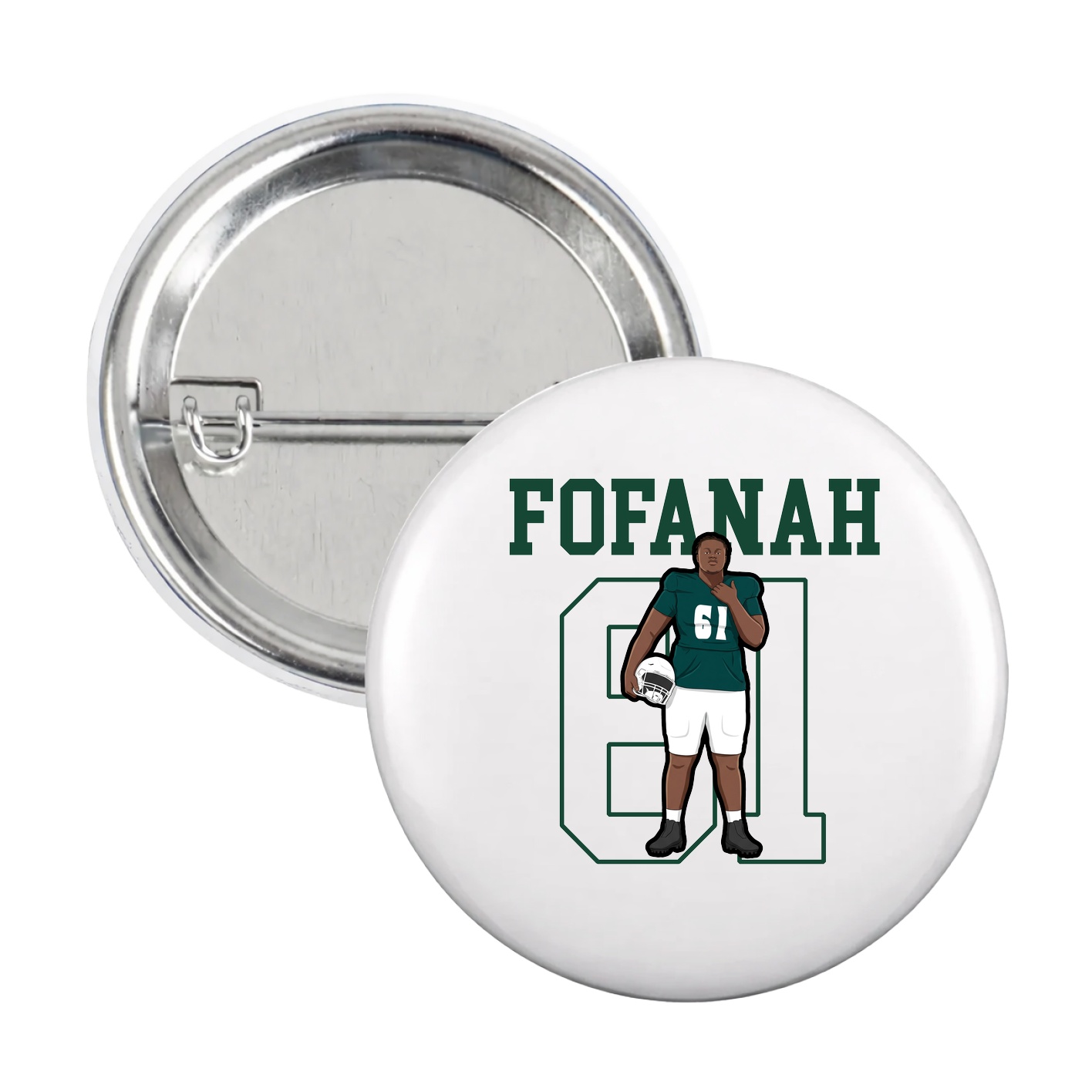 Game Day Button — Shirsey in White