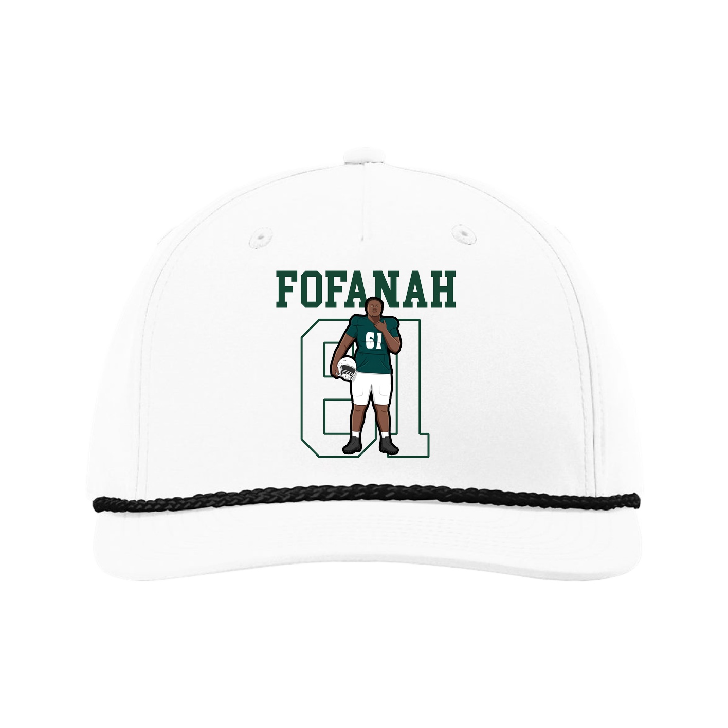 Five-Panel Classic Rope Cap — Shirsey in White