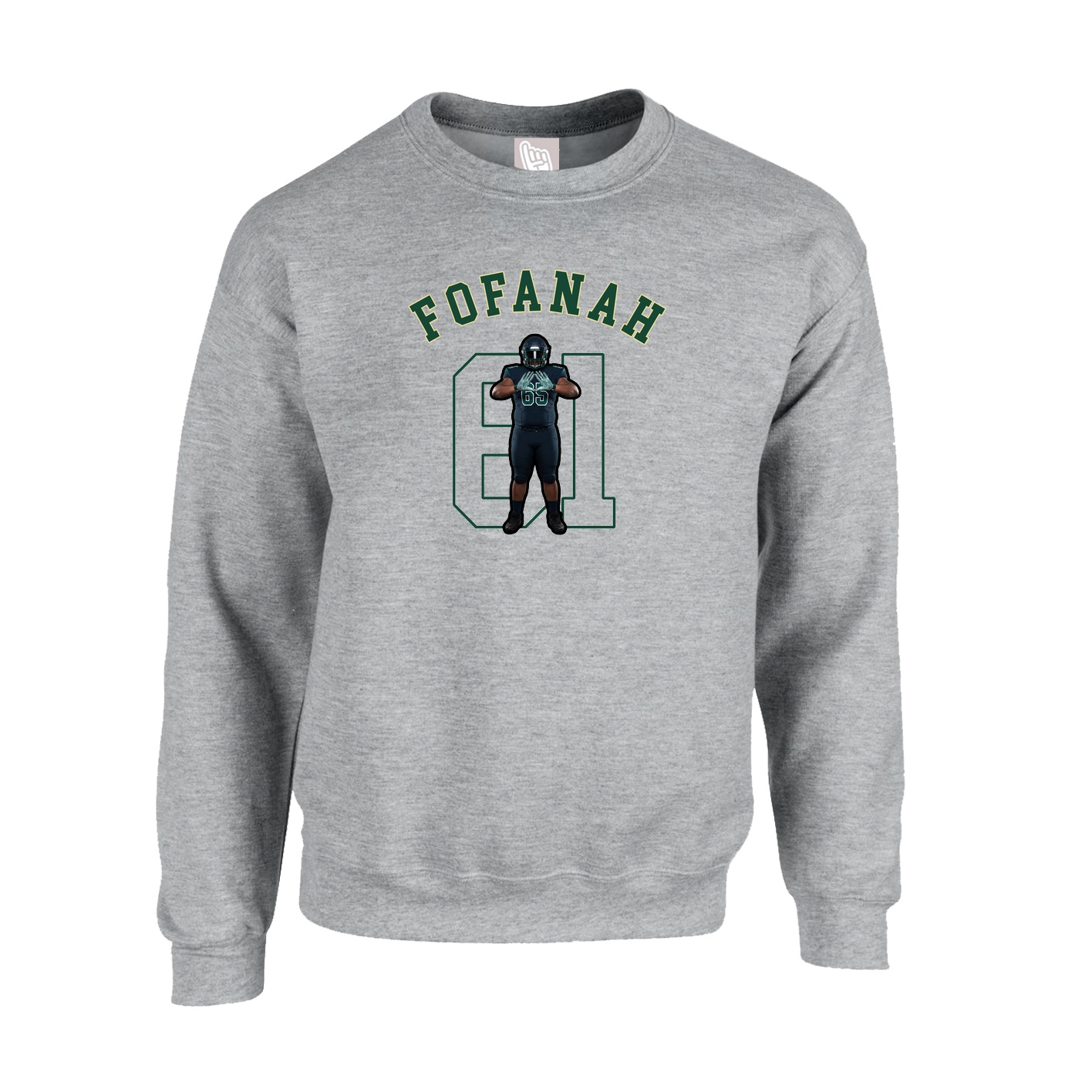 Fleece Crew — Shirsey Arch in Grey