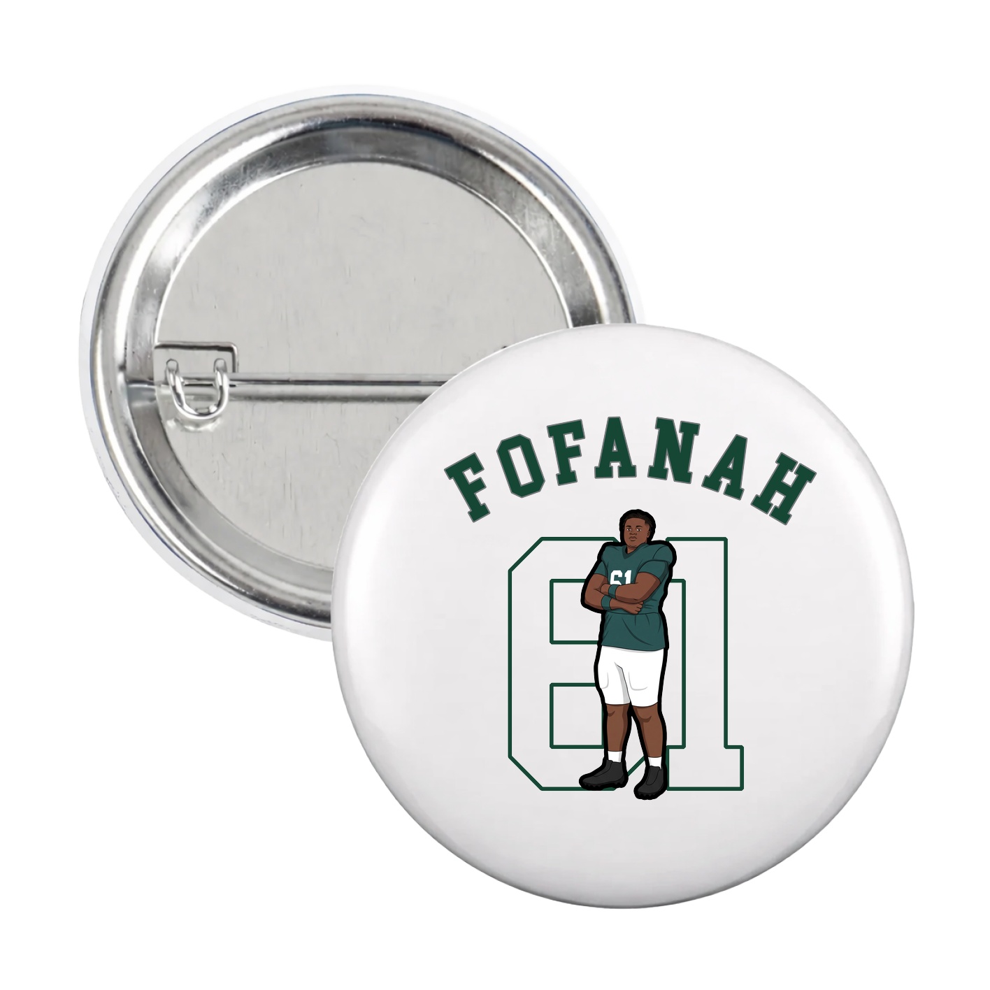 Game Day Button — Shirsey Arch in White
