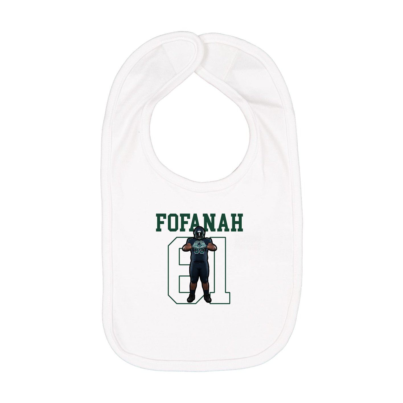 Infant Bib — Shirsey in White