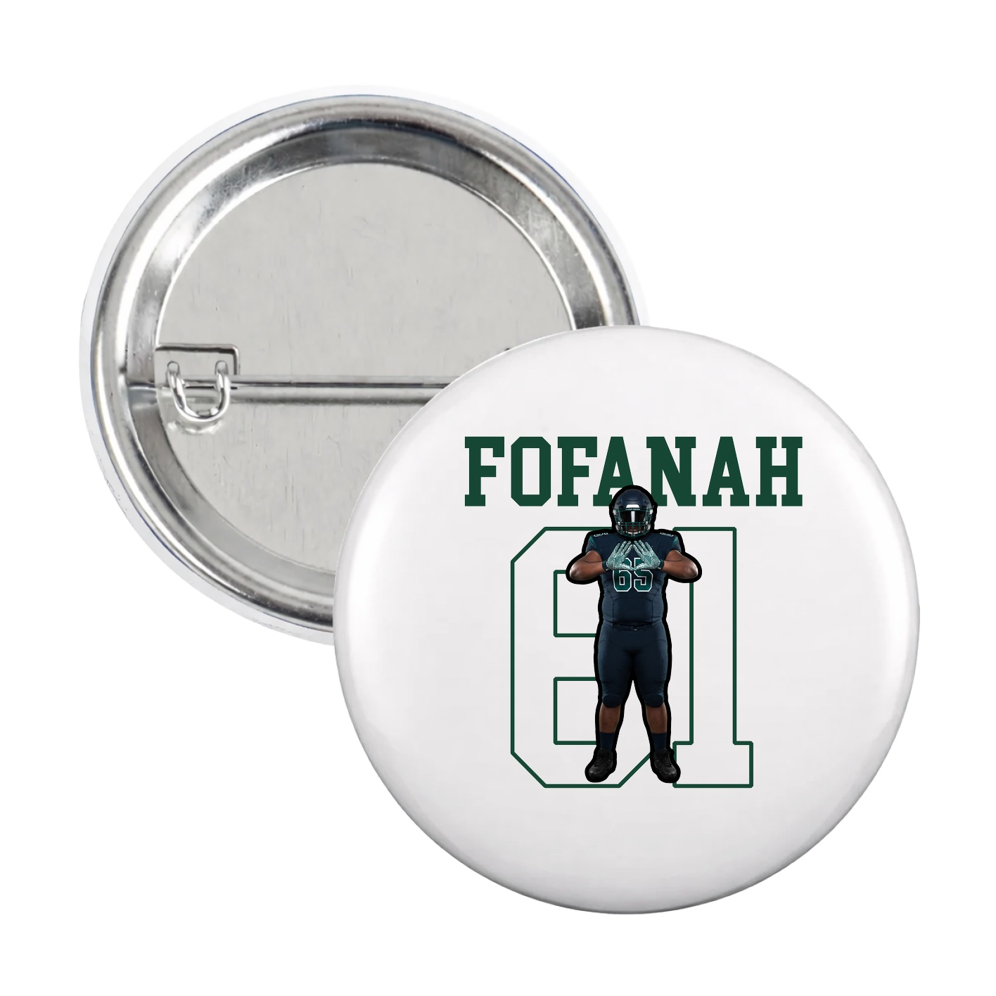 Game Day Button — Shirsey in White