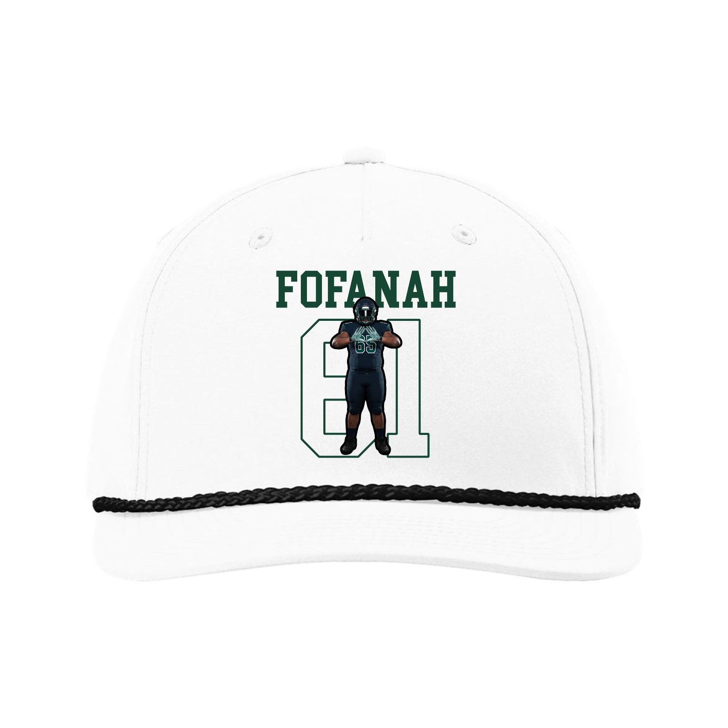 Five-Panel Classic Rope Cap — Shirsey in White
