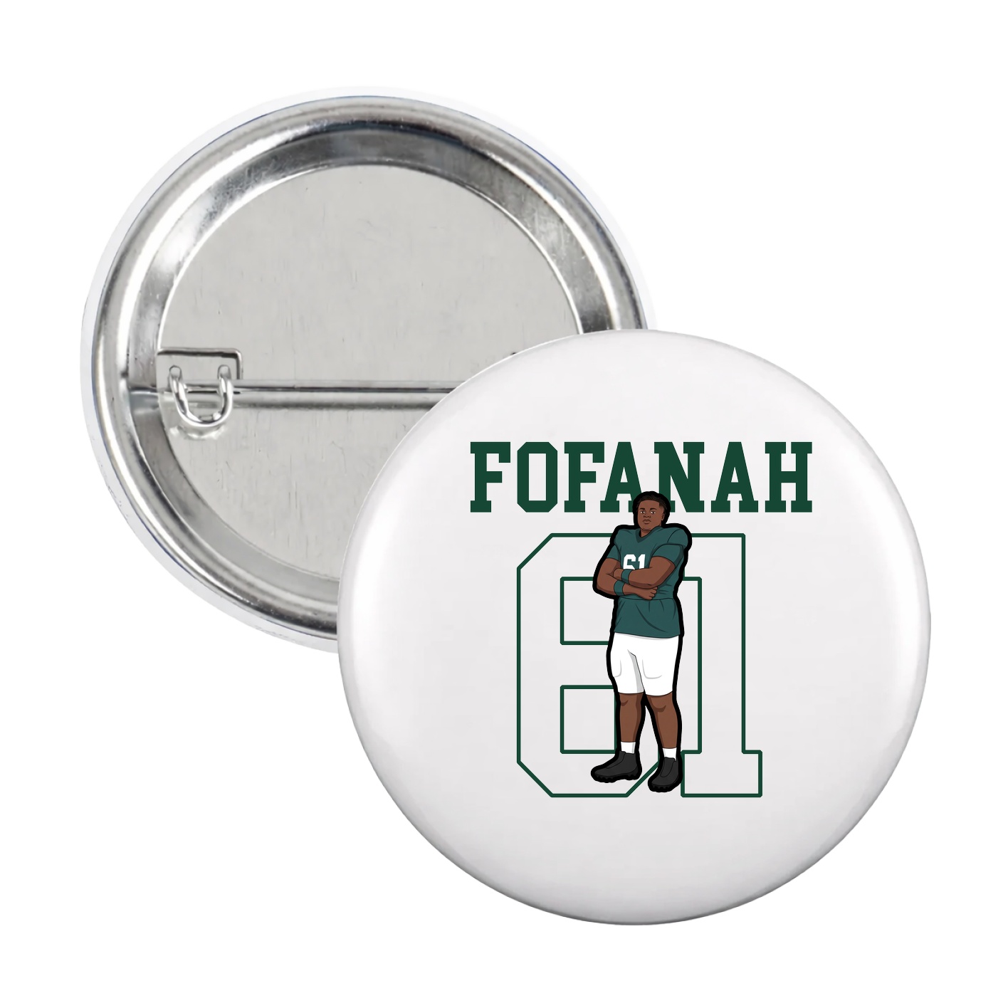 Game Day Button — Shirsey in White
