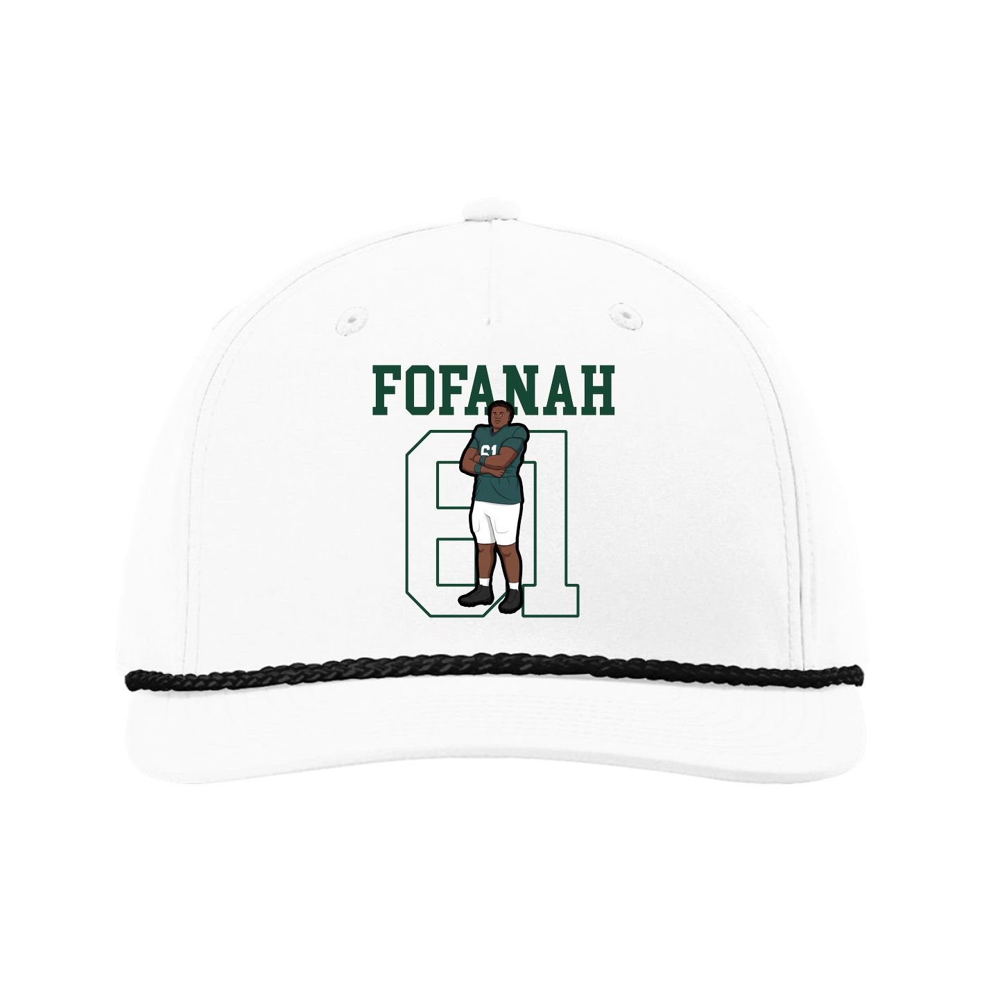 Five-Panel Classic Rope Cap — Shirsey in White