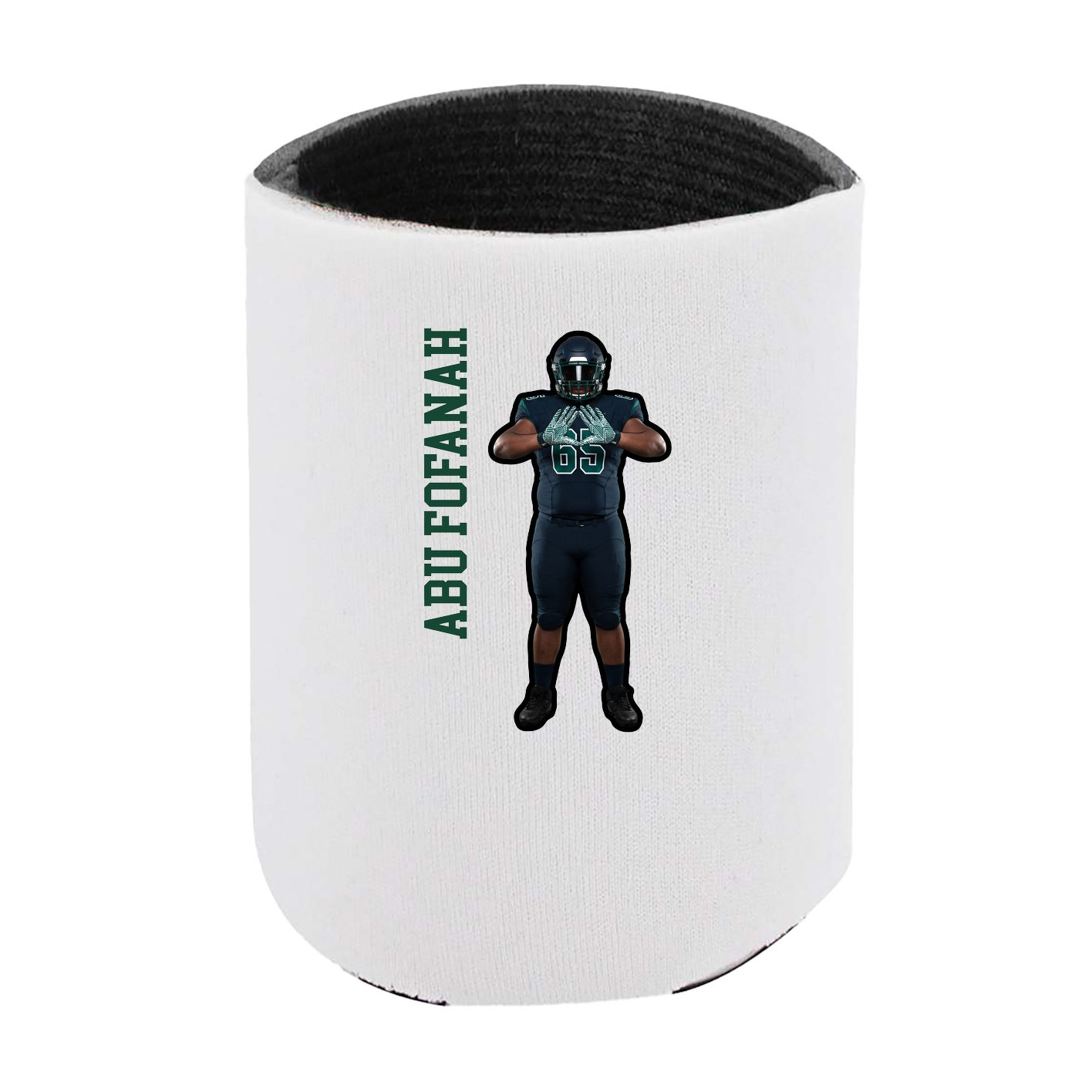 Can Holder — Name Vertical in White