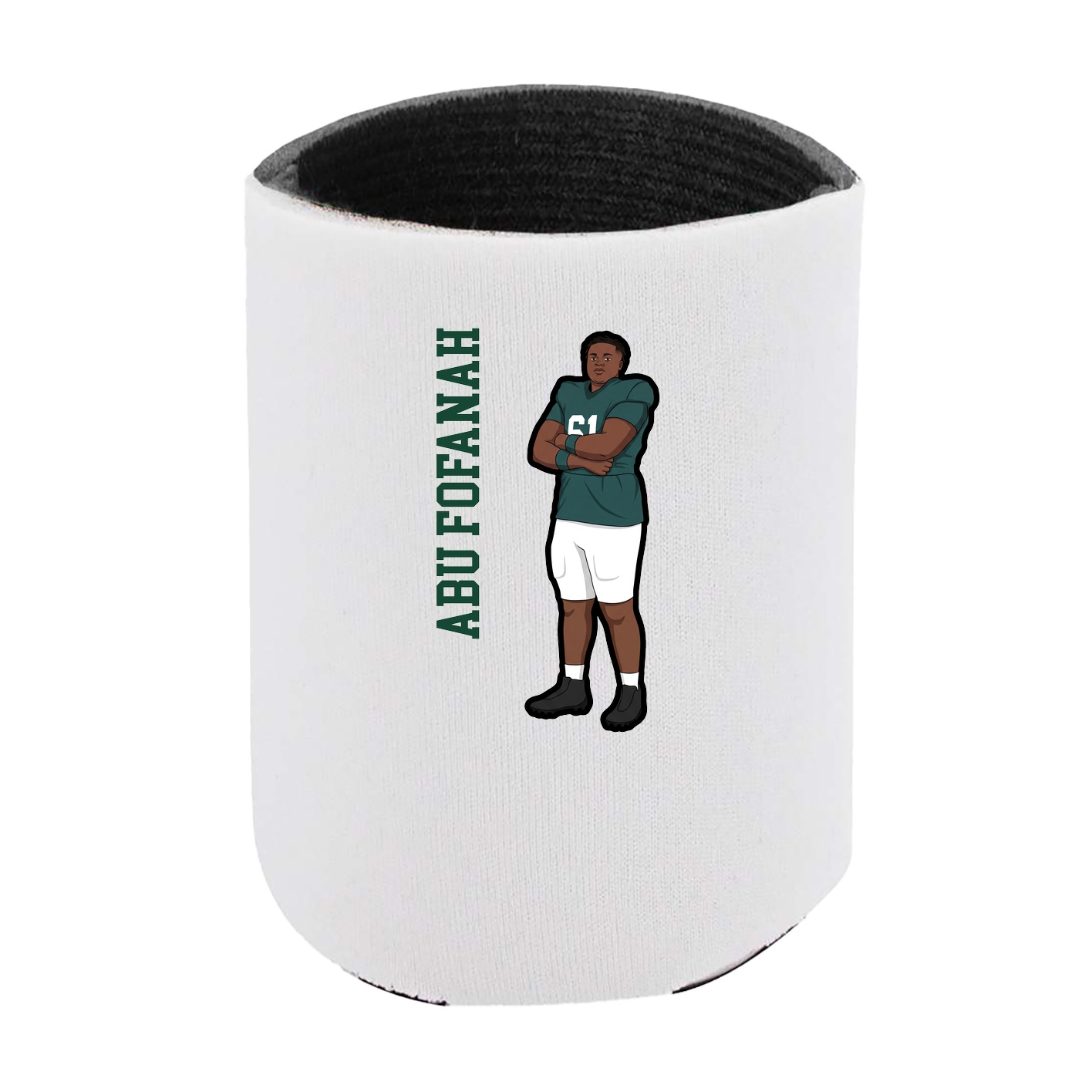 Can Holder — Name Vertical in White