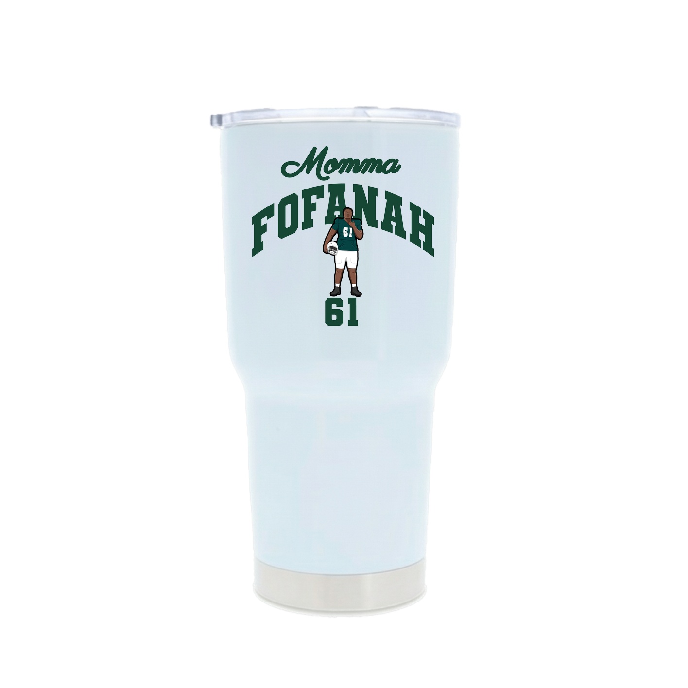 30oz Stainless Steel Tumbler — Mothers Day Arch in White