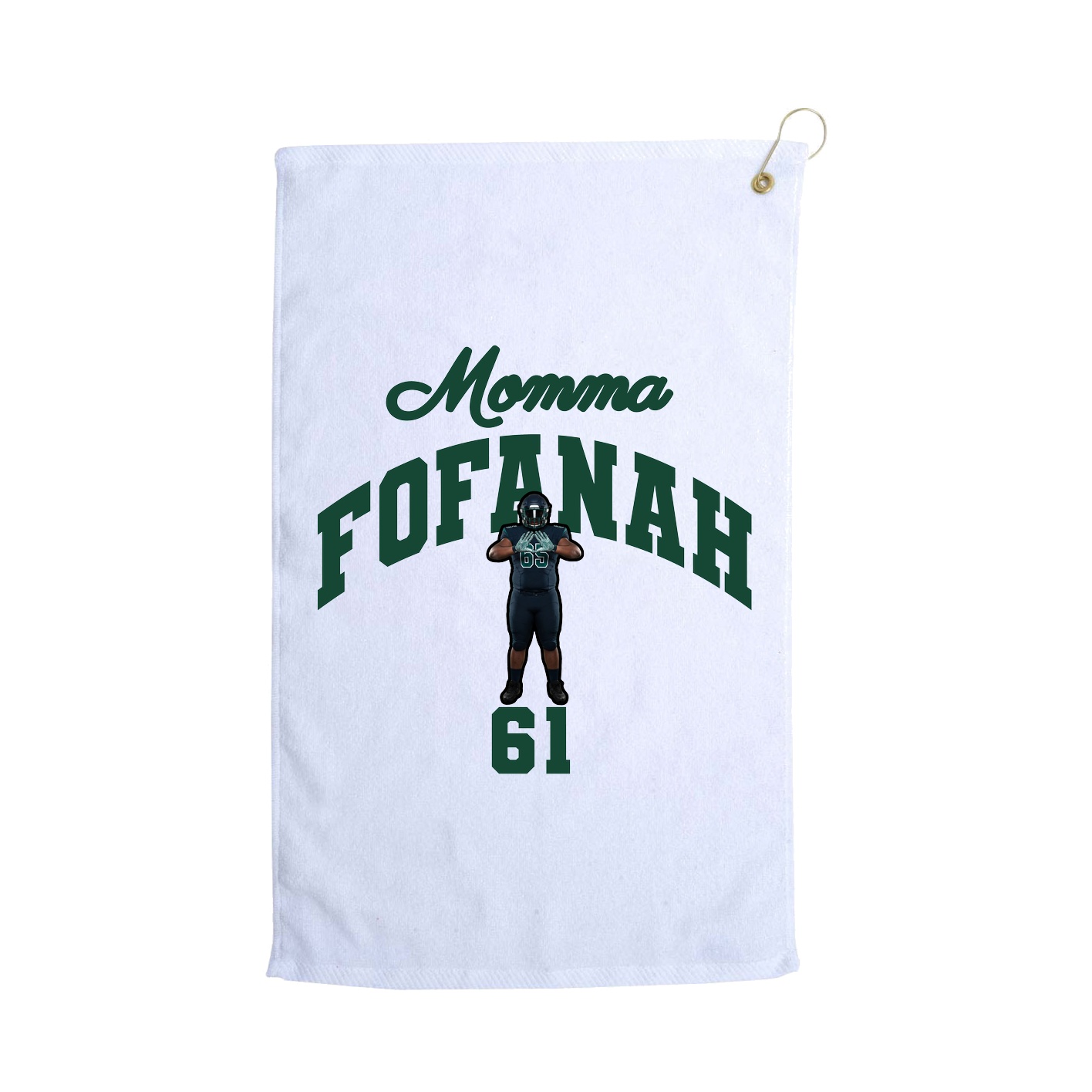 Golf Towel — Mothers Day Arch in White