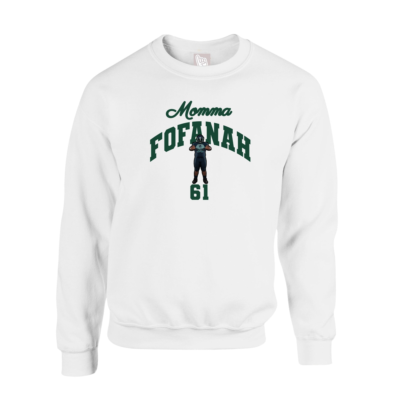 Fleece Crew — Mothers Day Arch in White