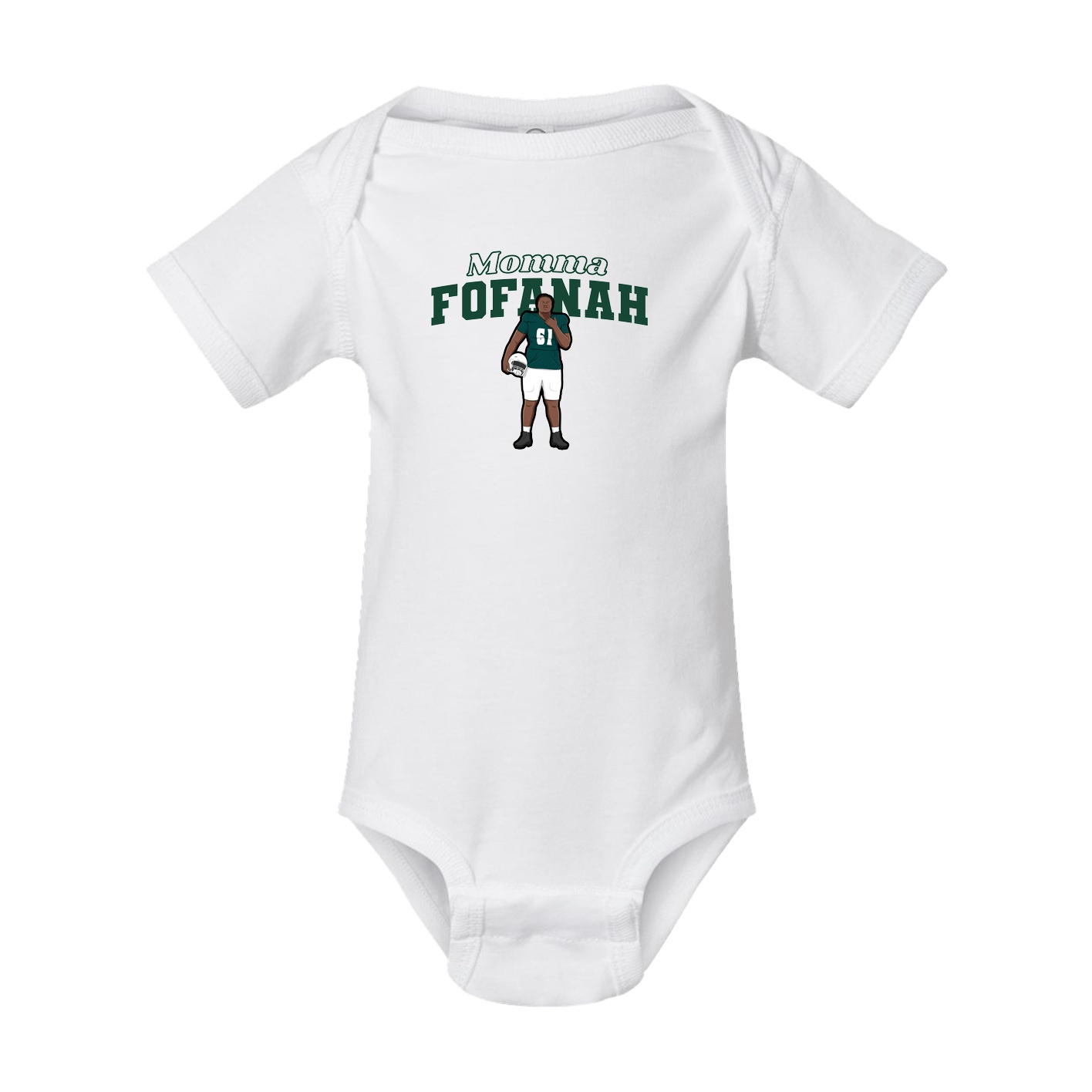 Baby Onesie — Mothers Day Block in White