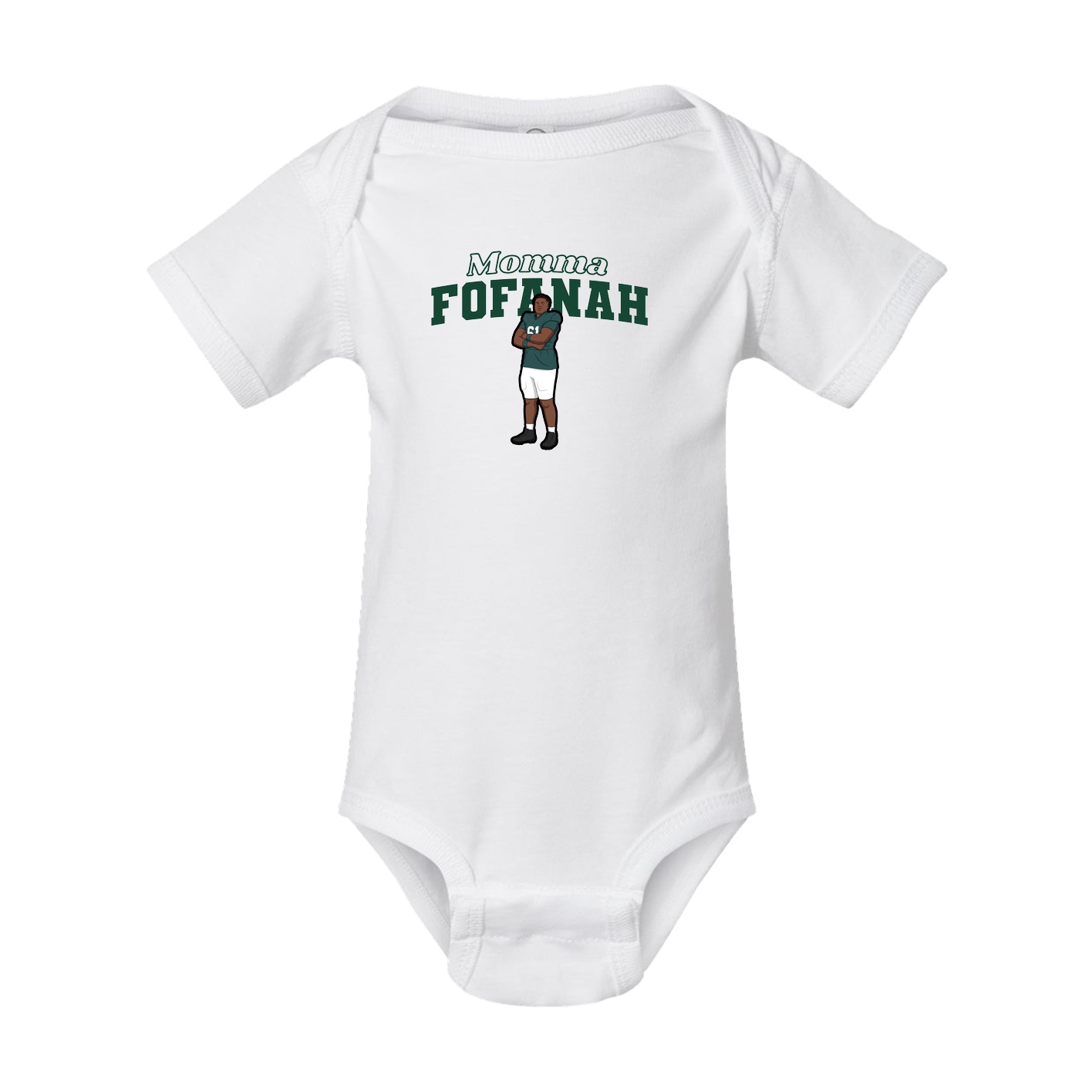 Baby Onesie — Mothers Day Block in White