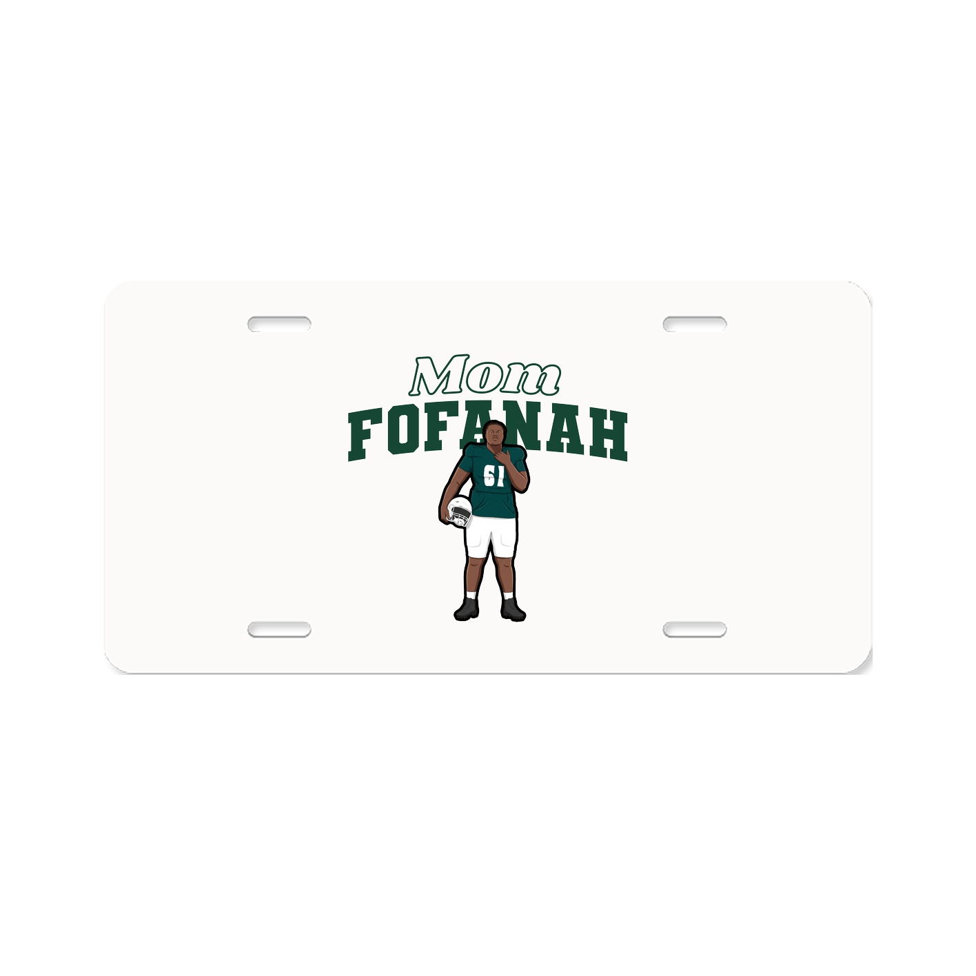 License Plate — Mothers Day Block in Classic