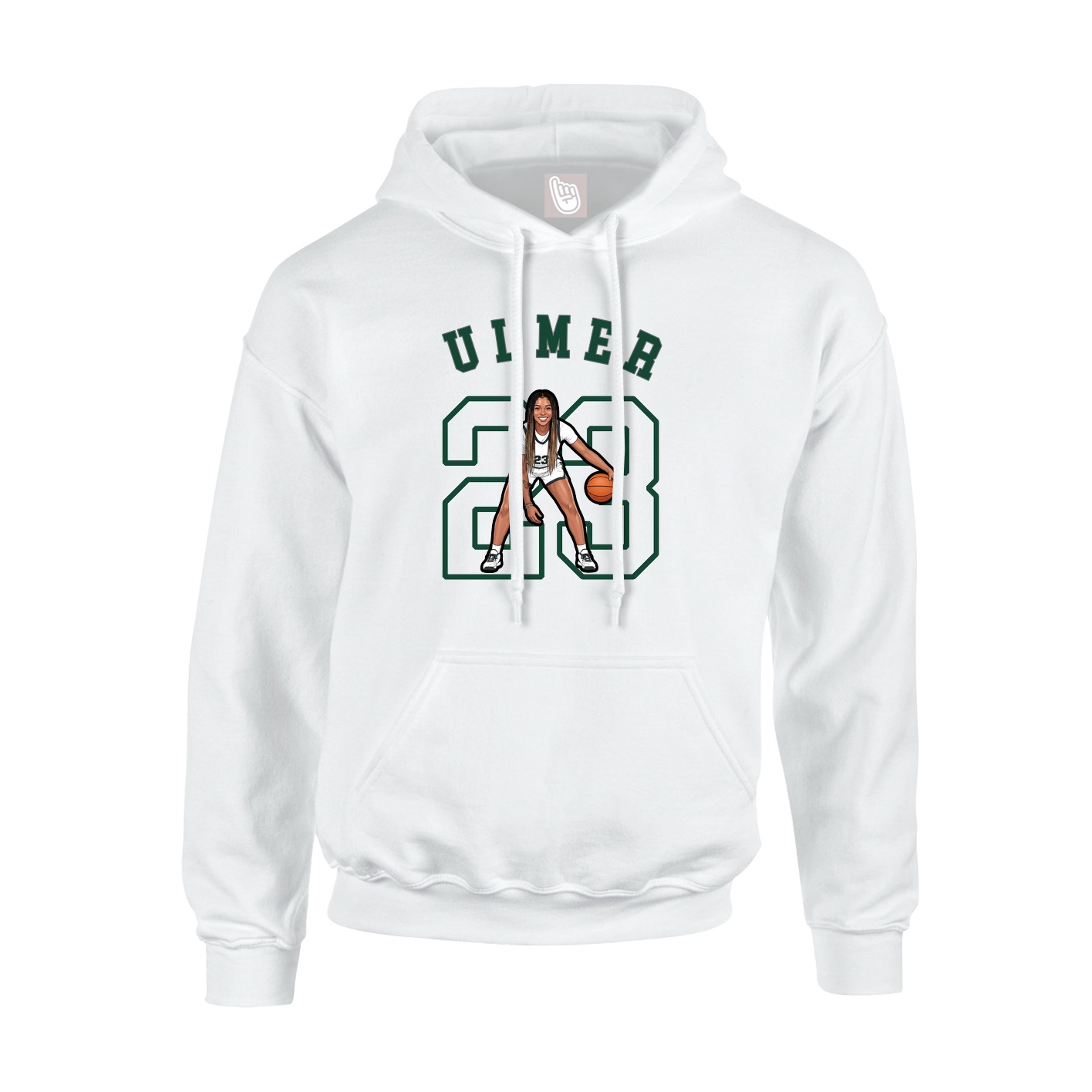 Hoodie — Shirsey Arch in White