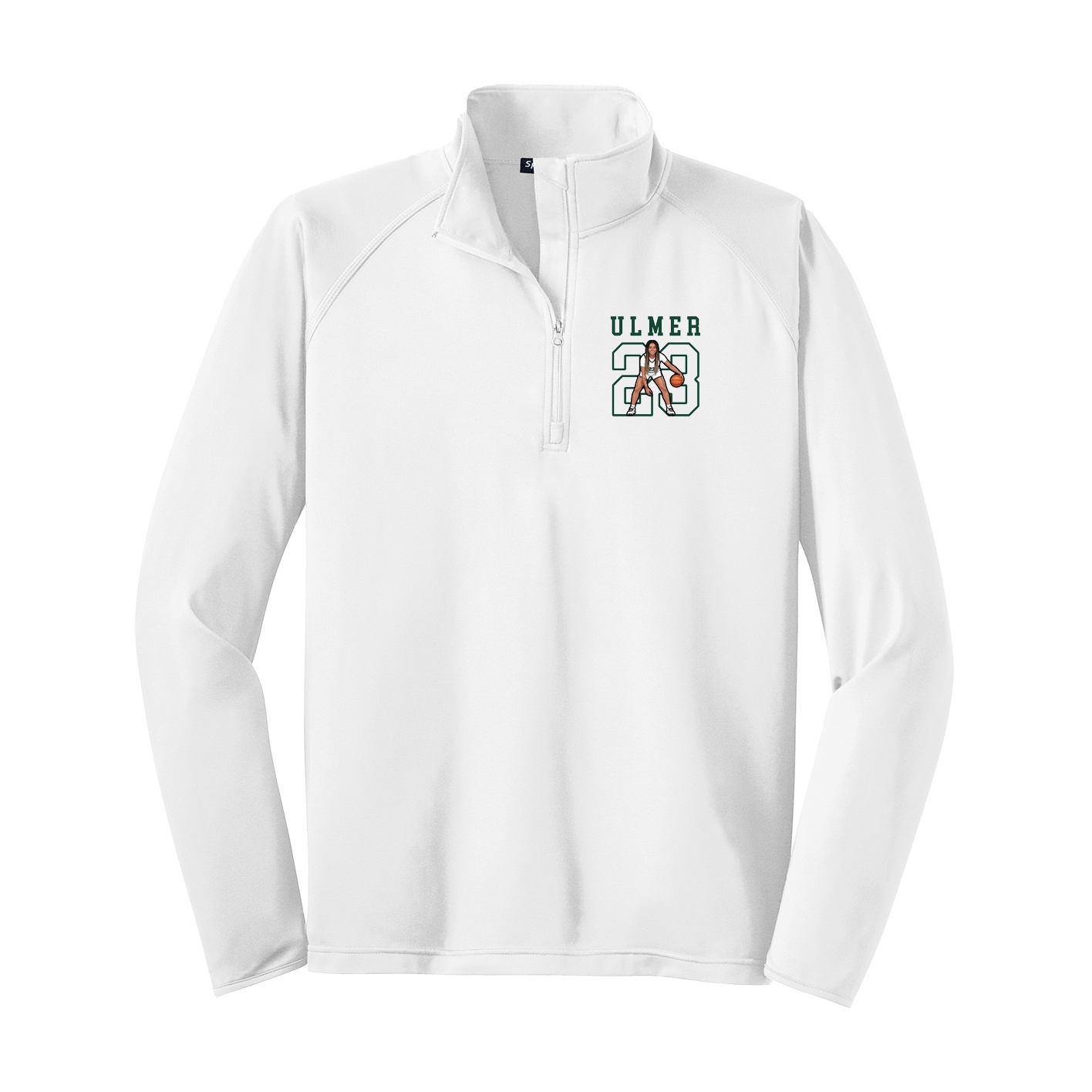 Q-Zip Pullover — Shirsey in White