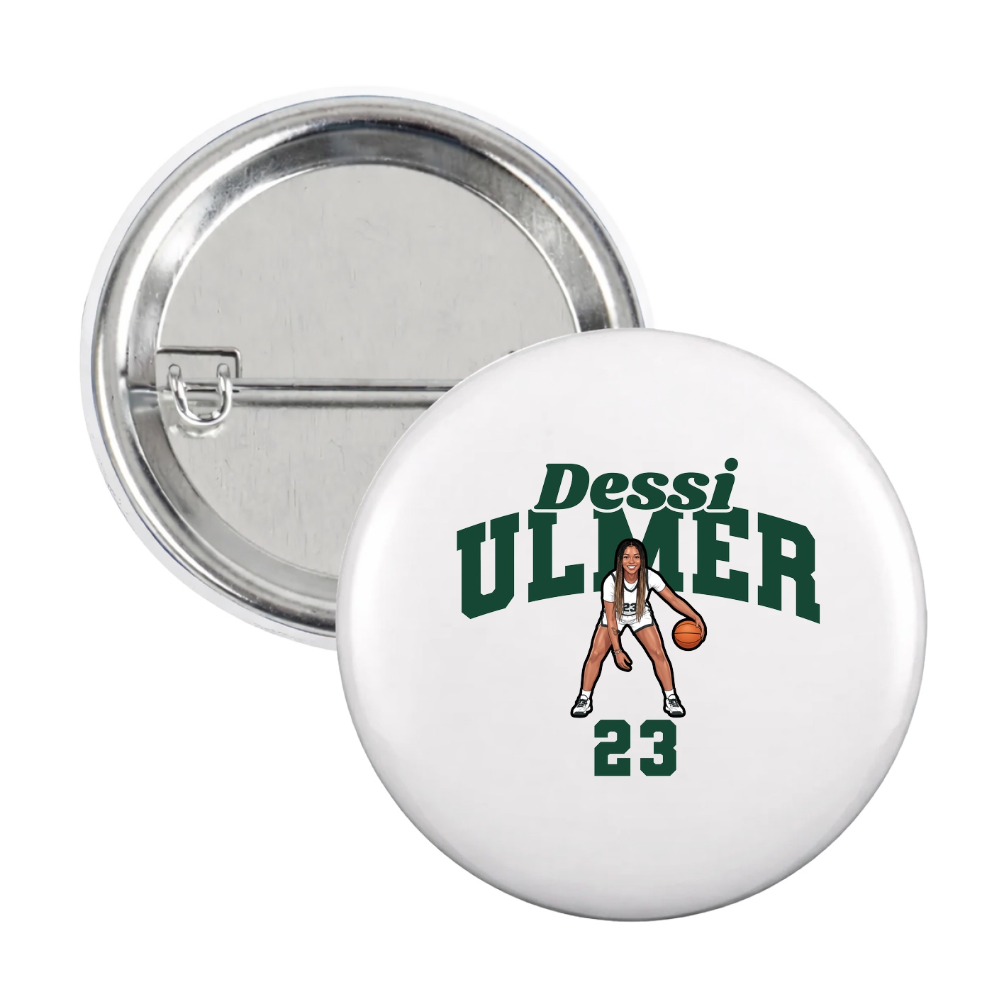 Game Day Button — Signature Arch in White