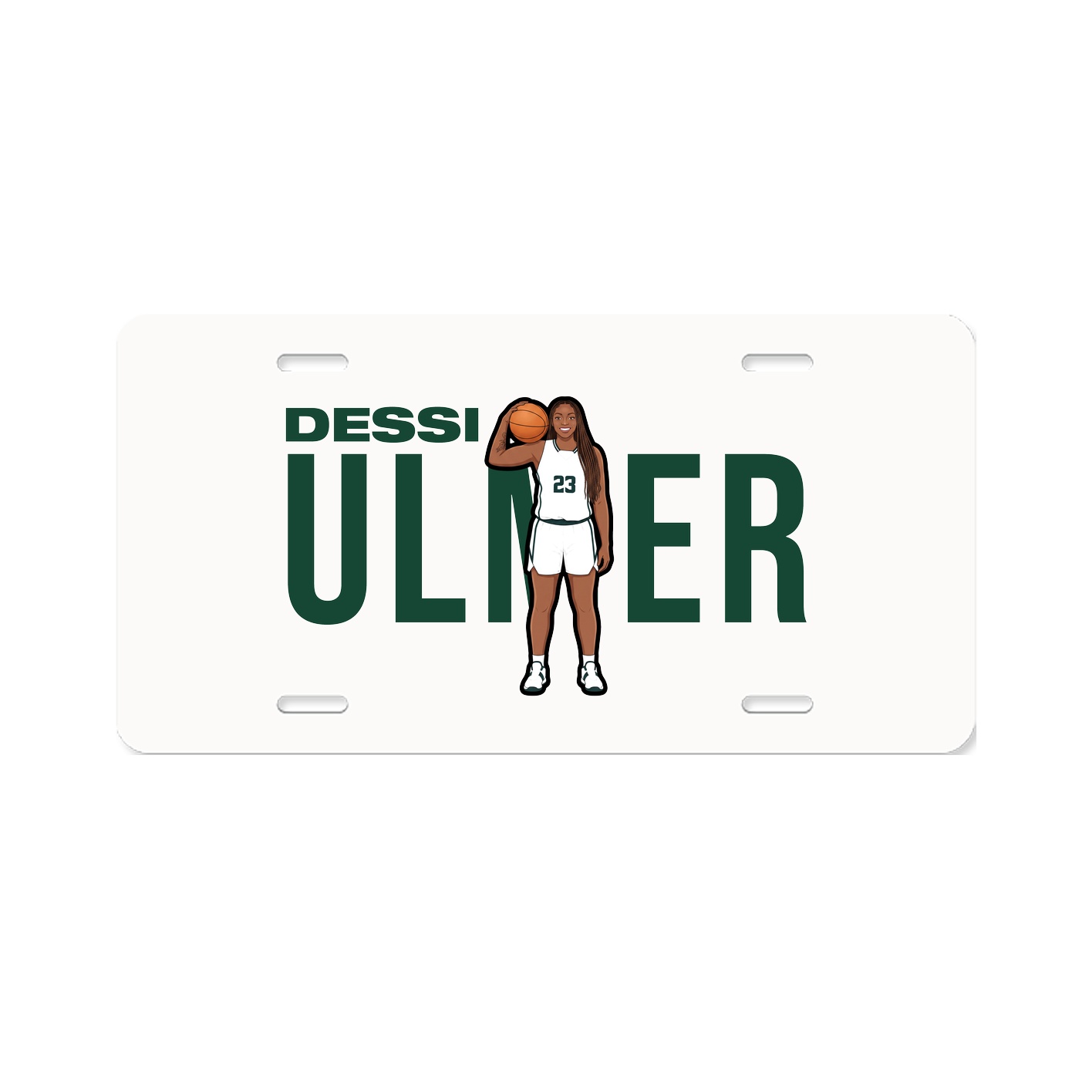 License Plate — Player Name in Classic