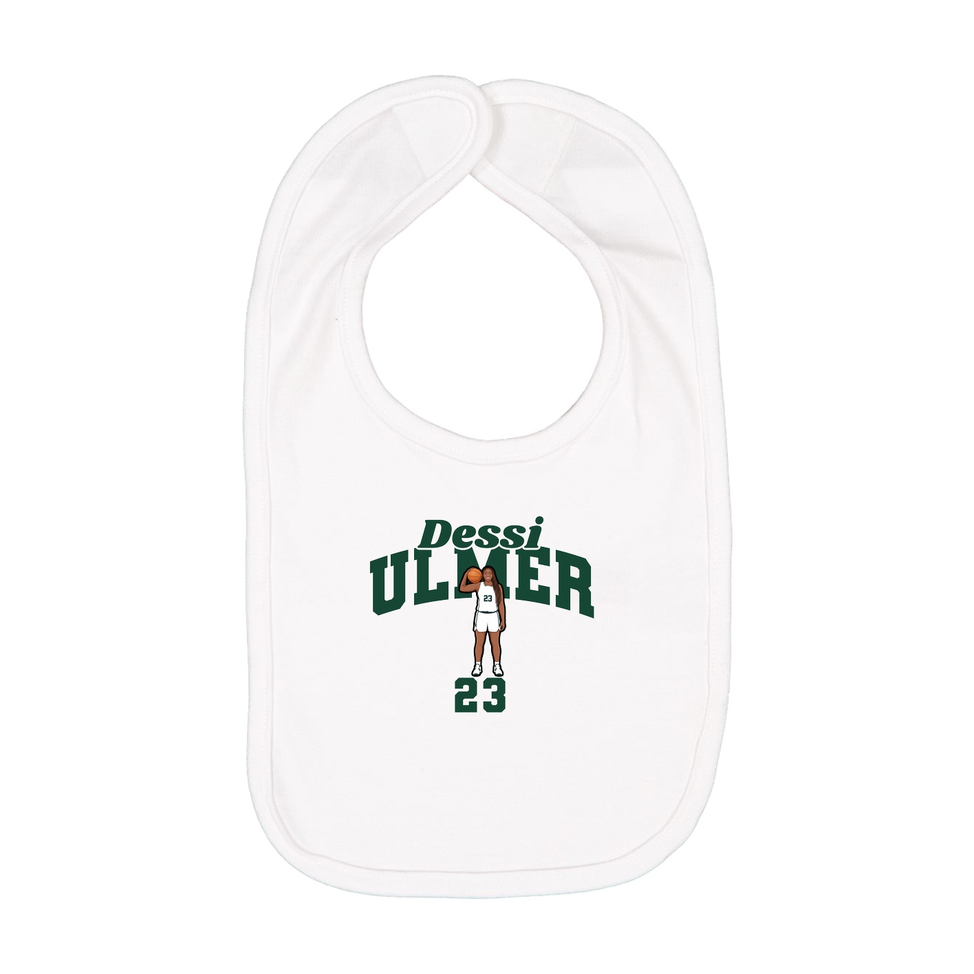 Infant Bib — Signature Arch in White