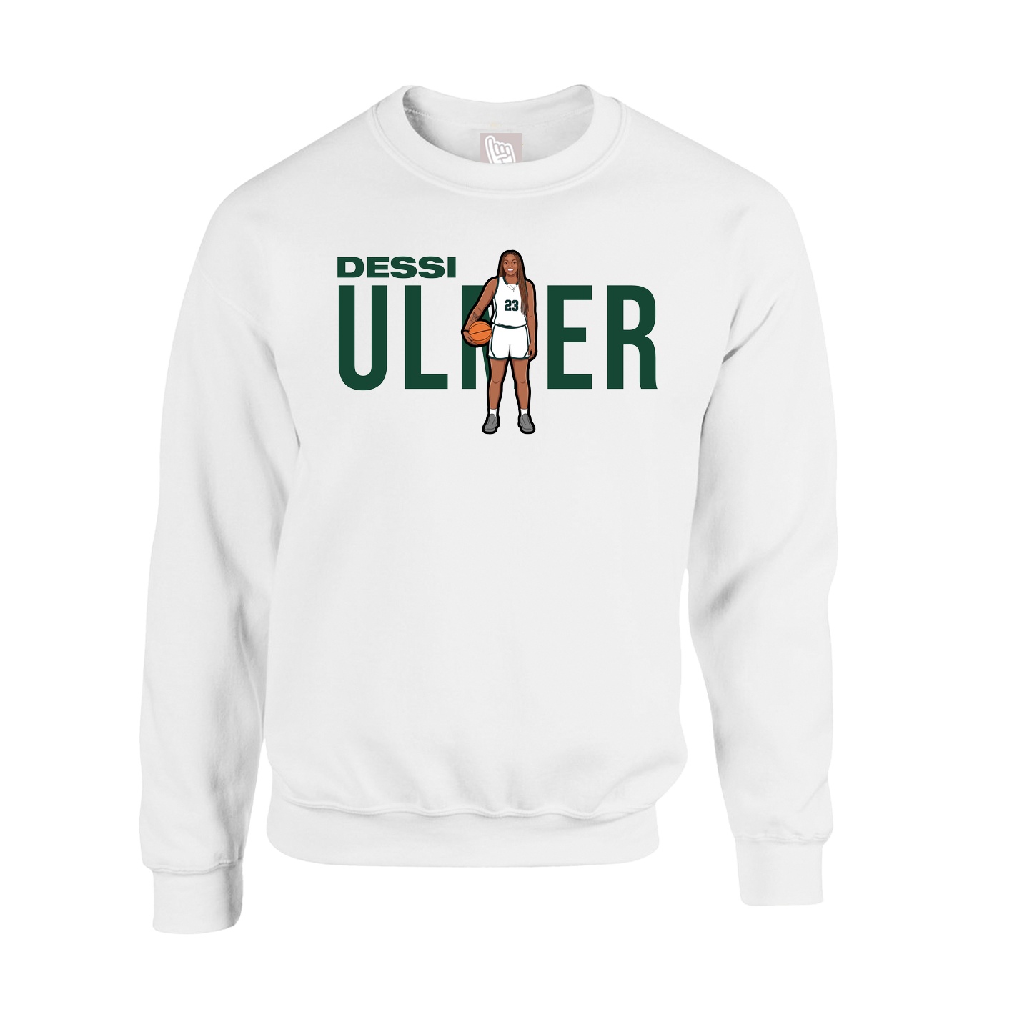 Fleece Crew — Player Name in White