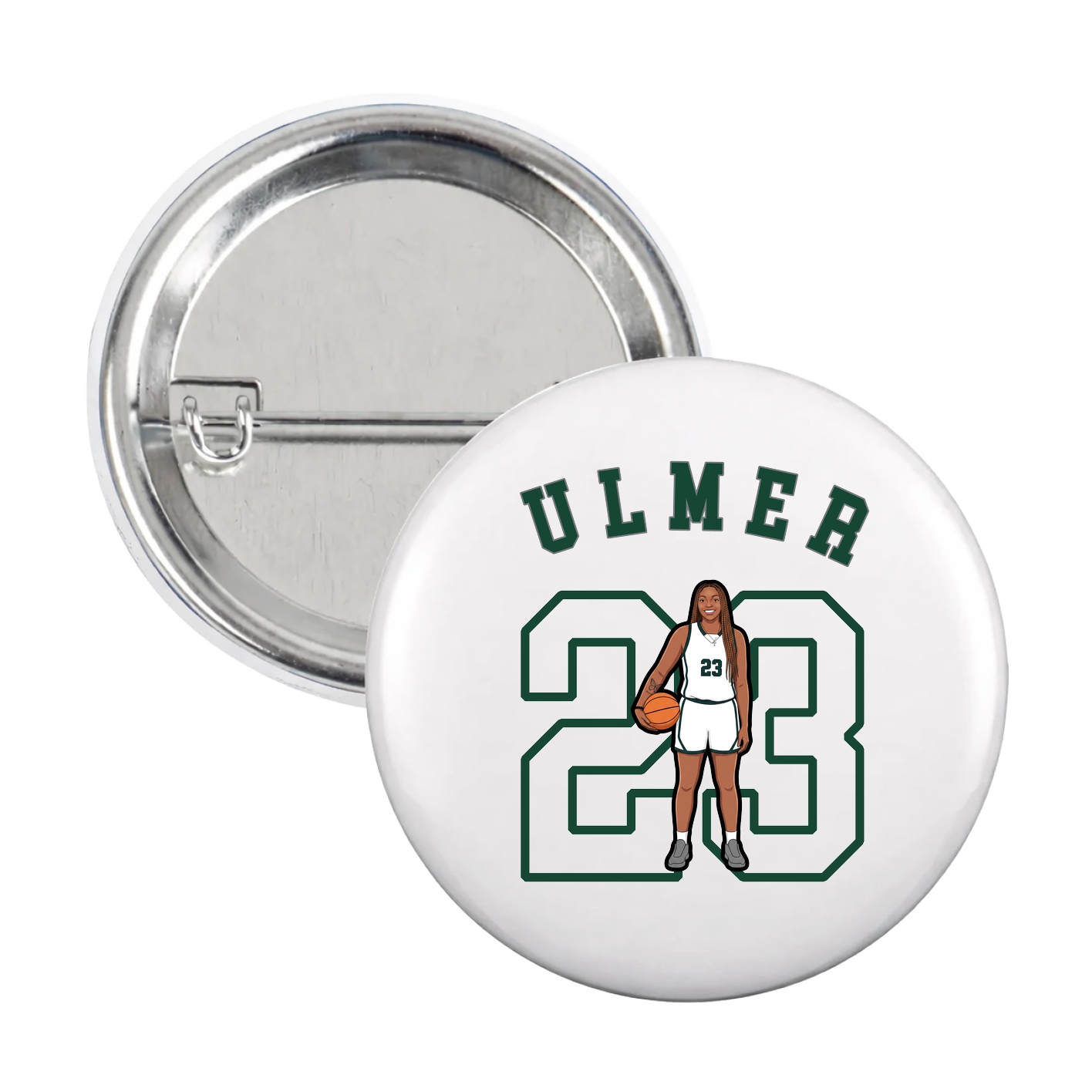 Game Day Button — Shirsey Arch in White