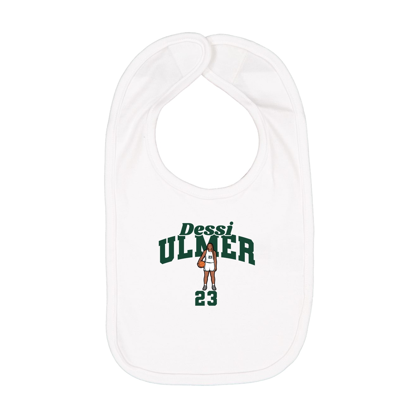 Infant Bib — Signature Arch in White