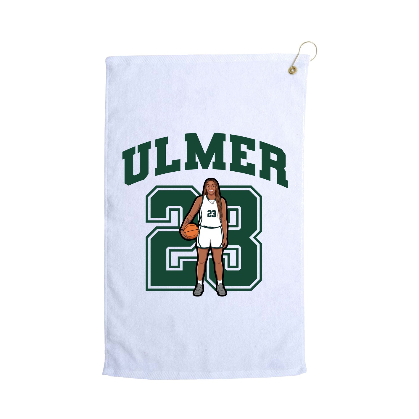 Golf Towel — Number in White
