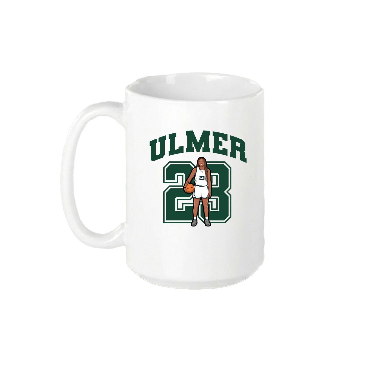 15oz Coffee Mug — Number in White