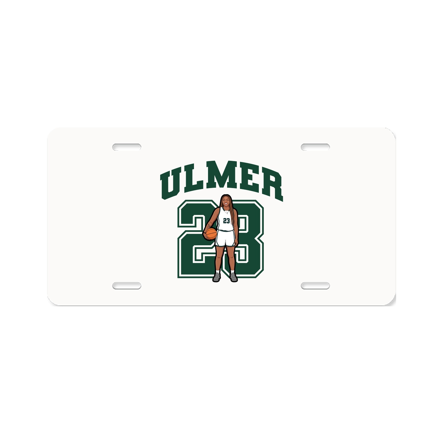 License Plate — Number in Classic
