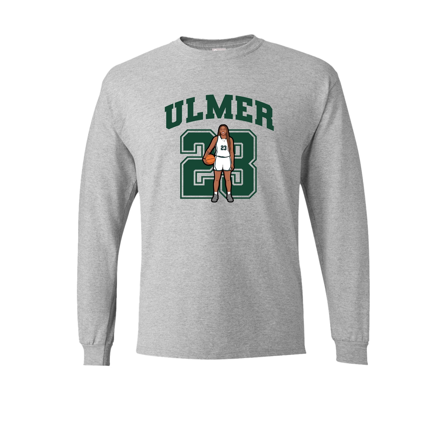 Long Sleeve Tee — Number in Grey