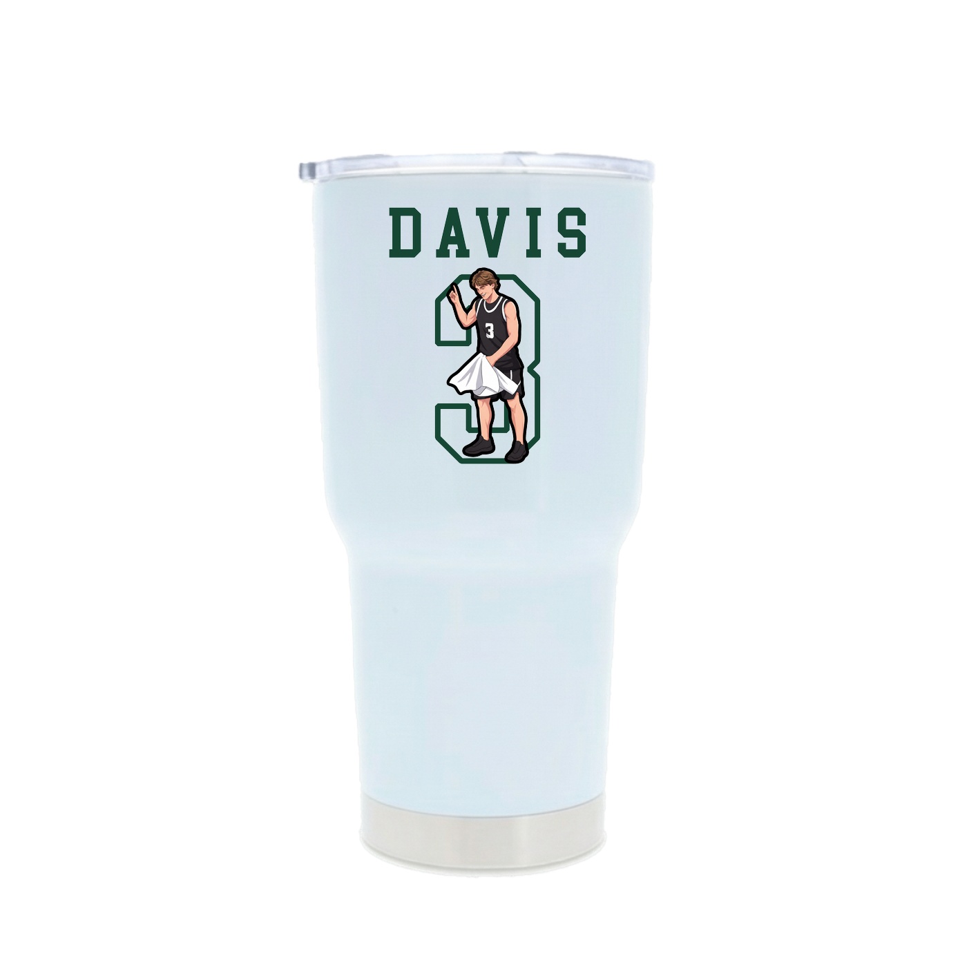 30oz Stainless Steel Tumbler — Shirsey in White