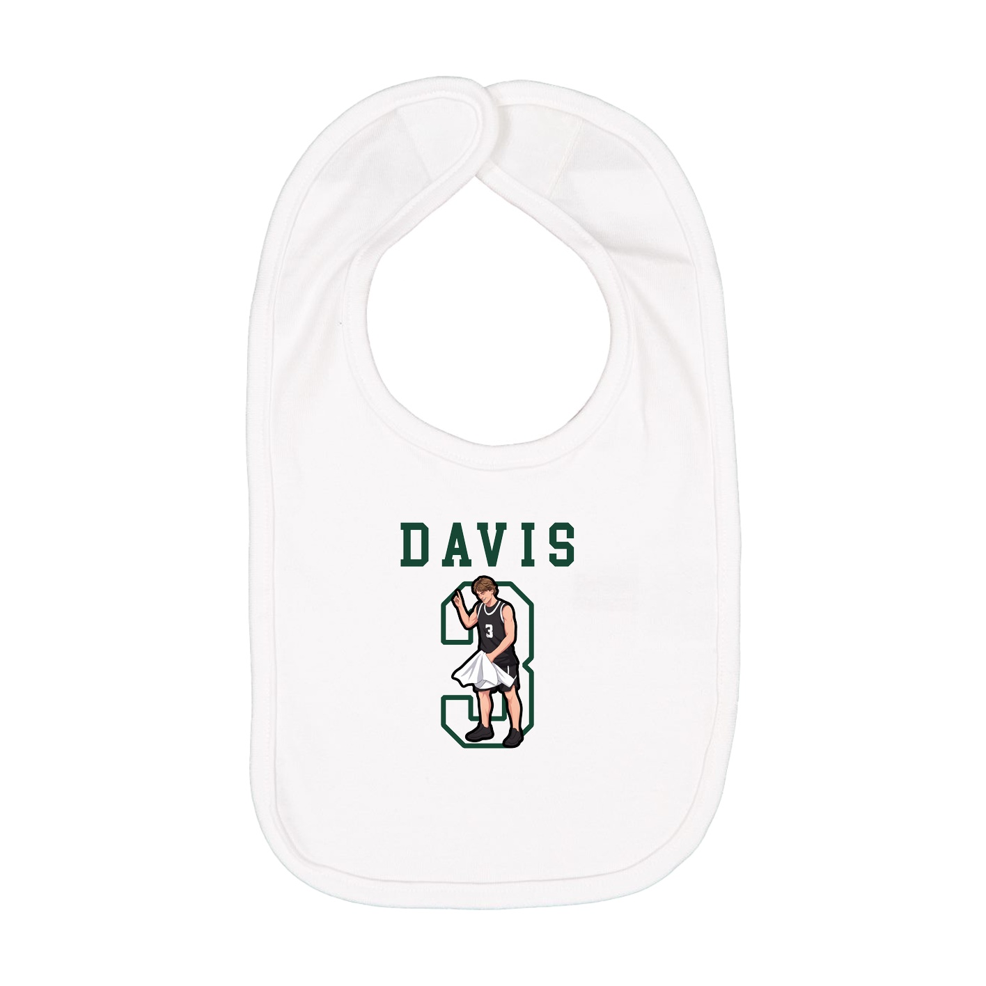 Infant Bib — Shirsey in White
