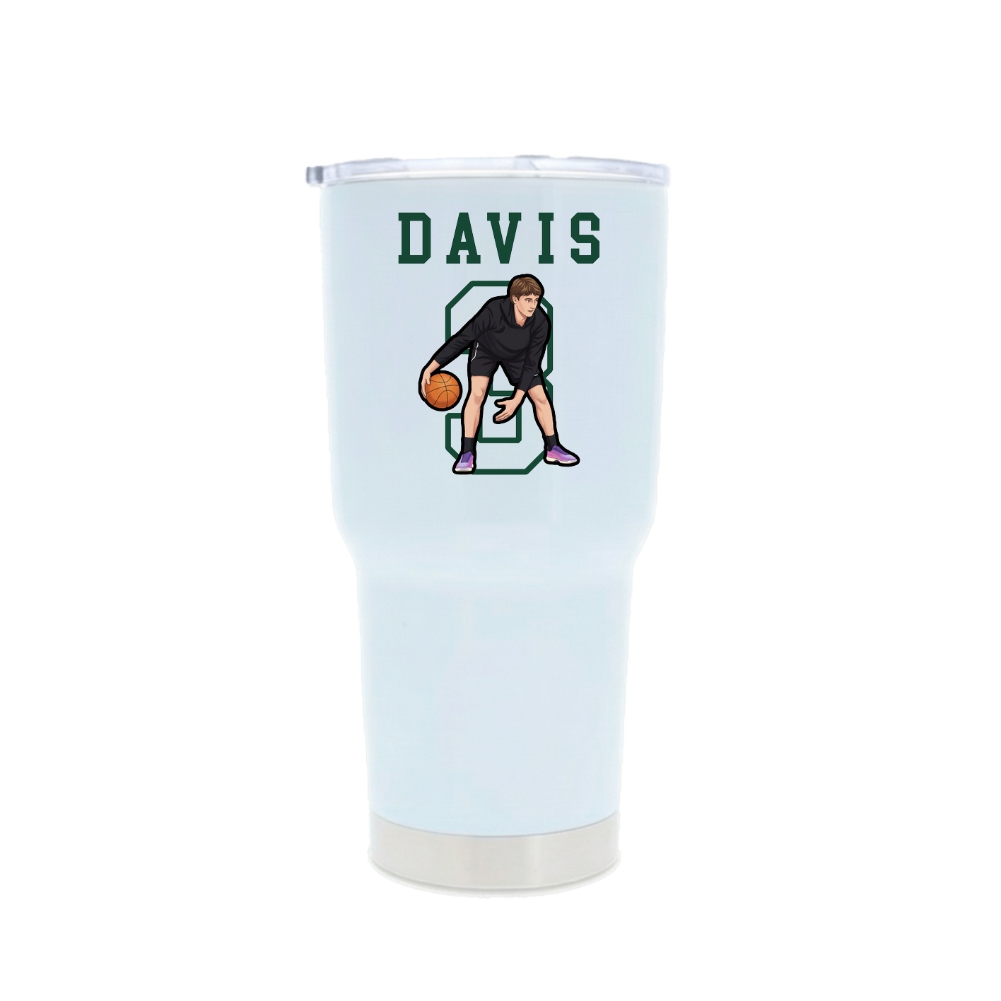 30oz Stainless Steel Tumbler — Shirsey in White
