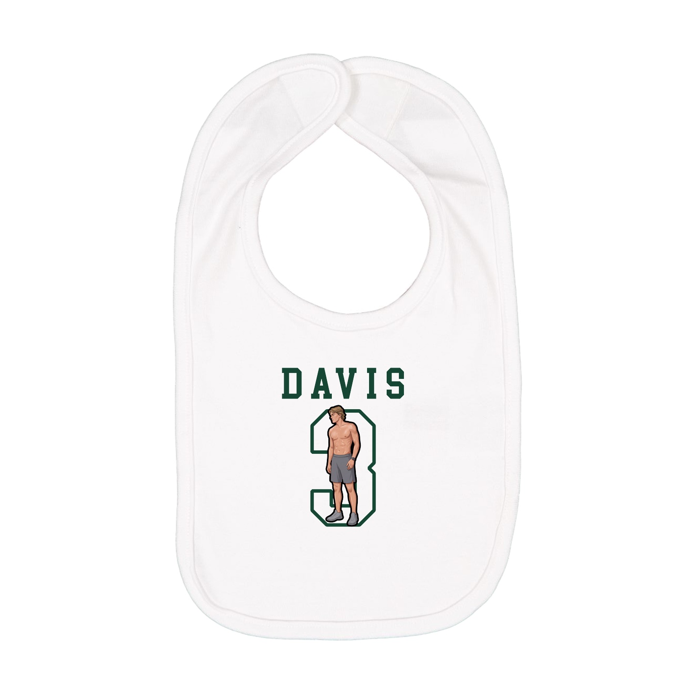 Infant Bib — Shirsey in White