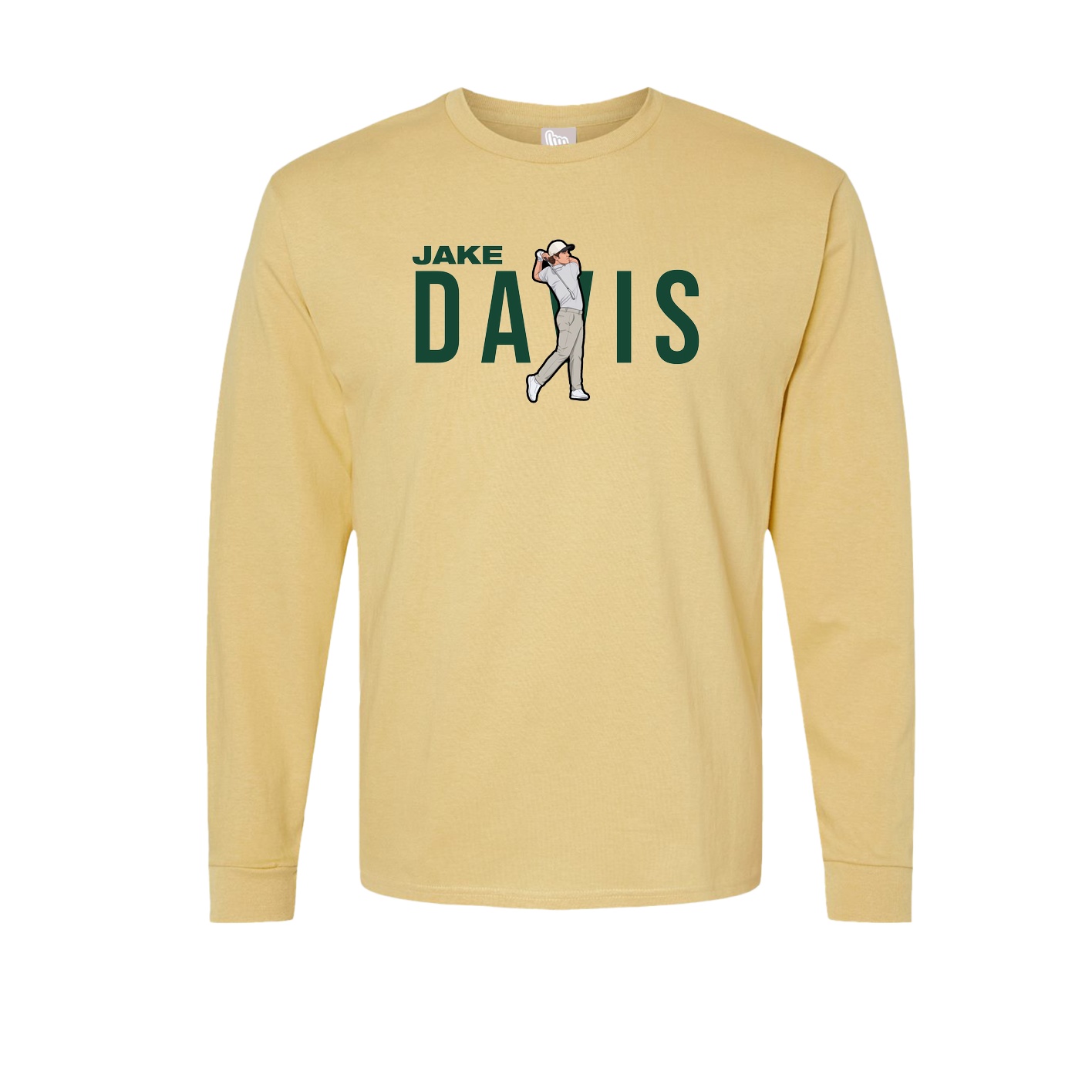 Long Sleeve Tee — Player Name in Vegas Gold