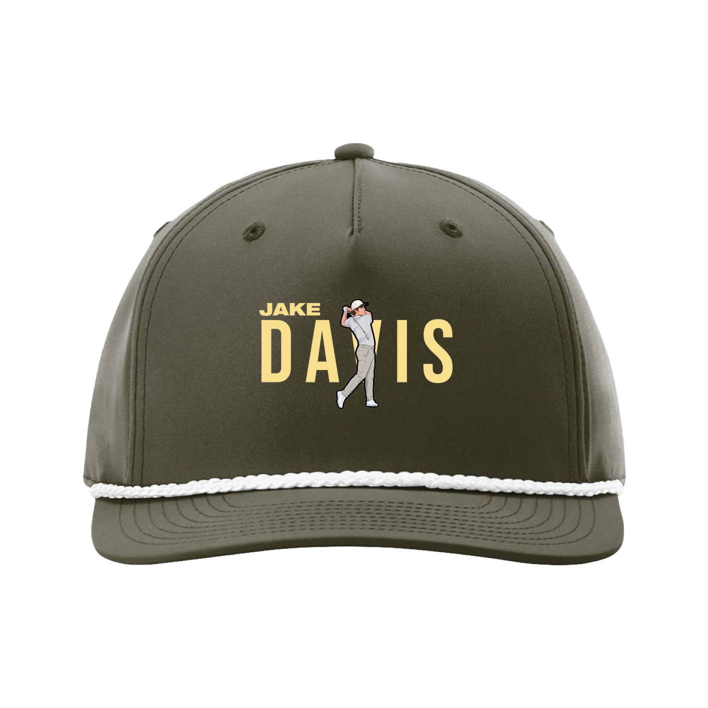 Five-Panel Classic Rope Cap — Player Name in Green