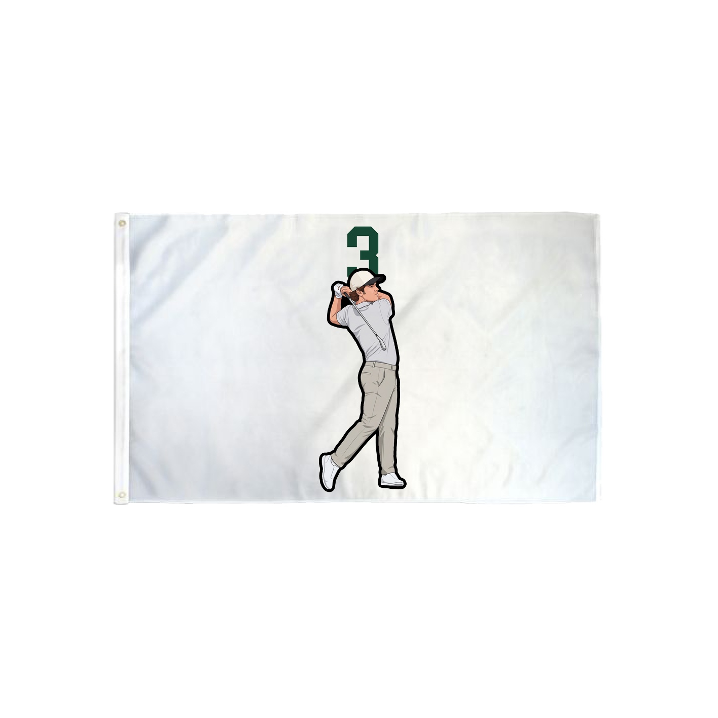3x5 Flag — Number Top in Classic
