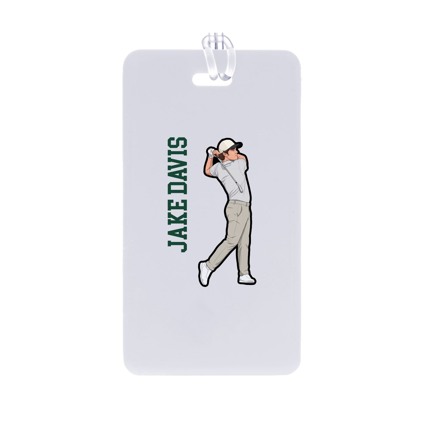 Bag Tag — Name Vertical in Classic
