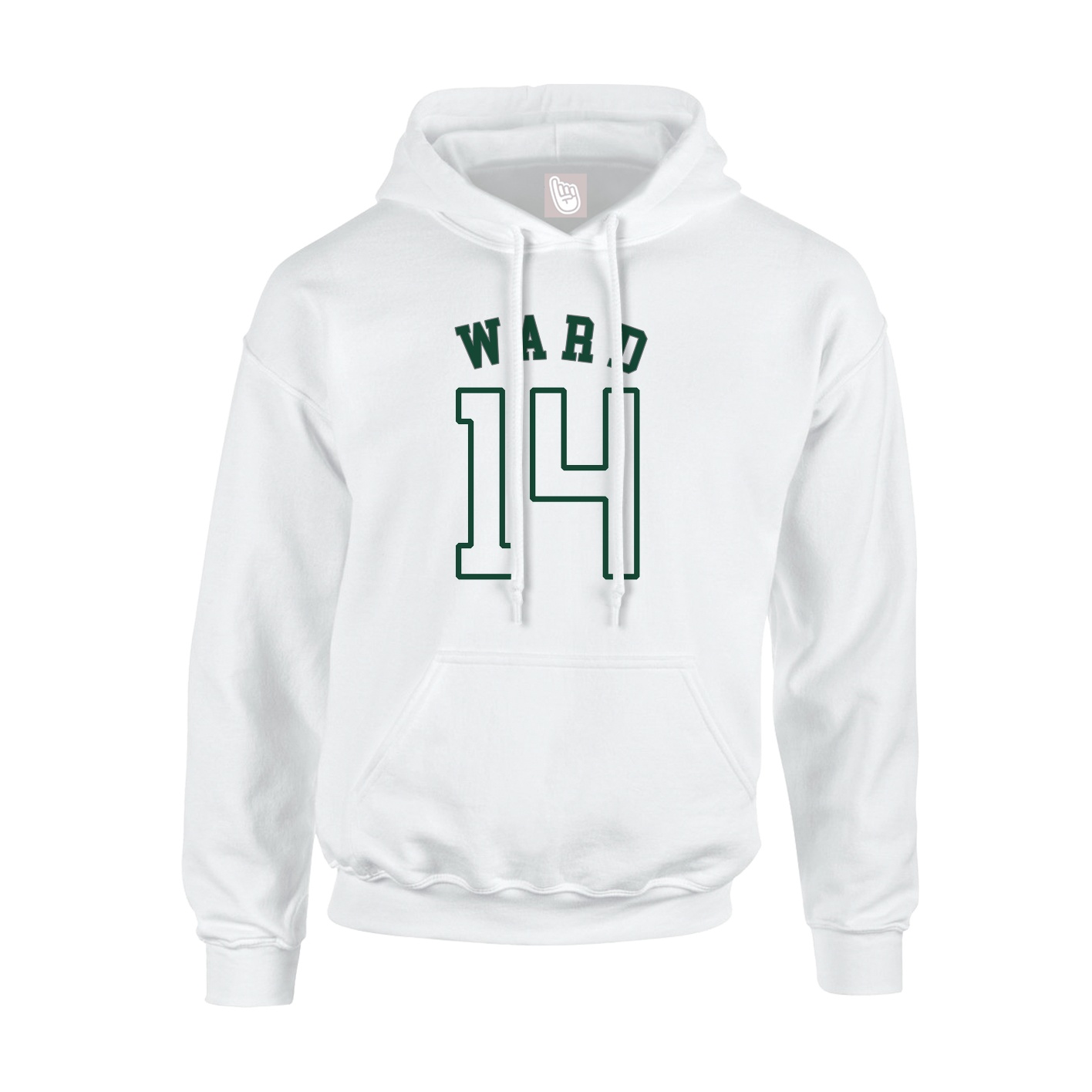 Youth Hoodie — Shirsey Arch in White