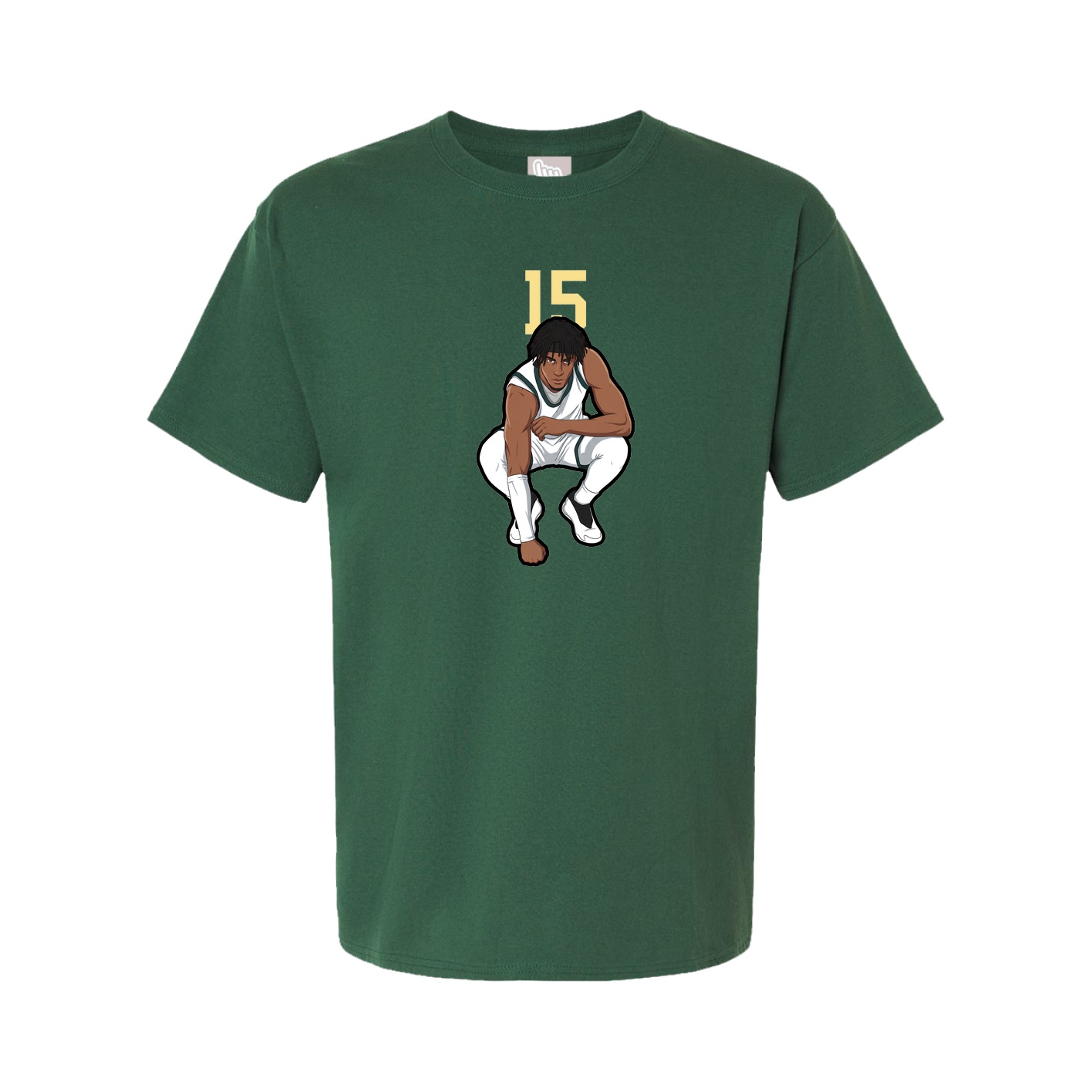 Youth Tee — Number Top in Green
