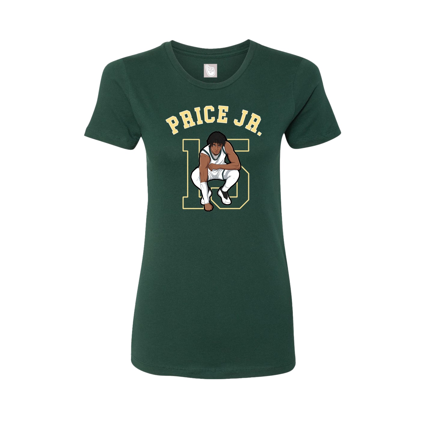 Fitted Women's Tee — Shirsey Arch in Green