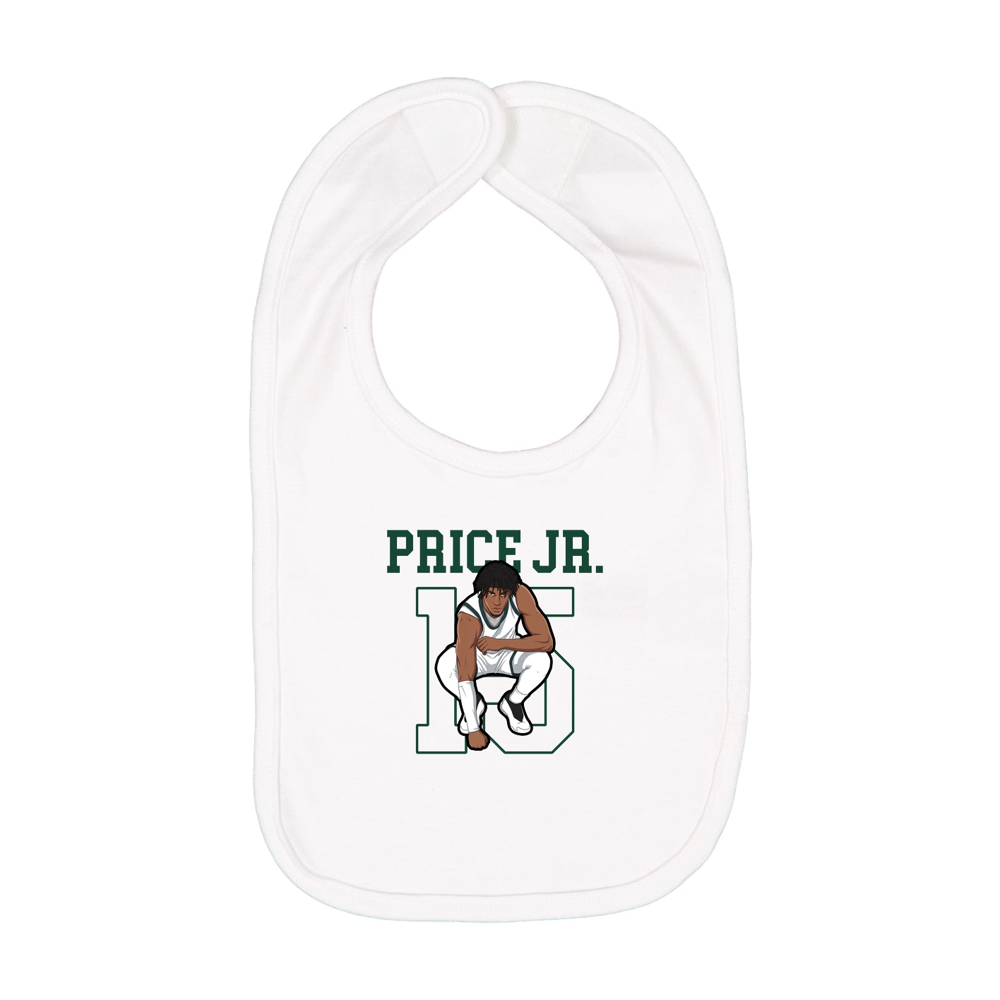 Infant Bib — Shirsey in White