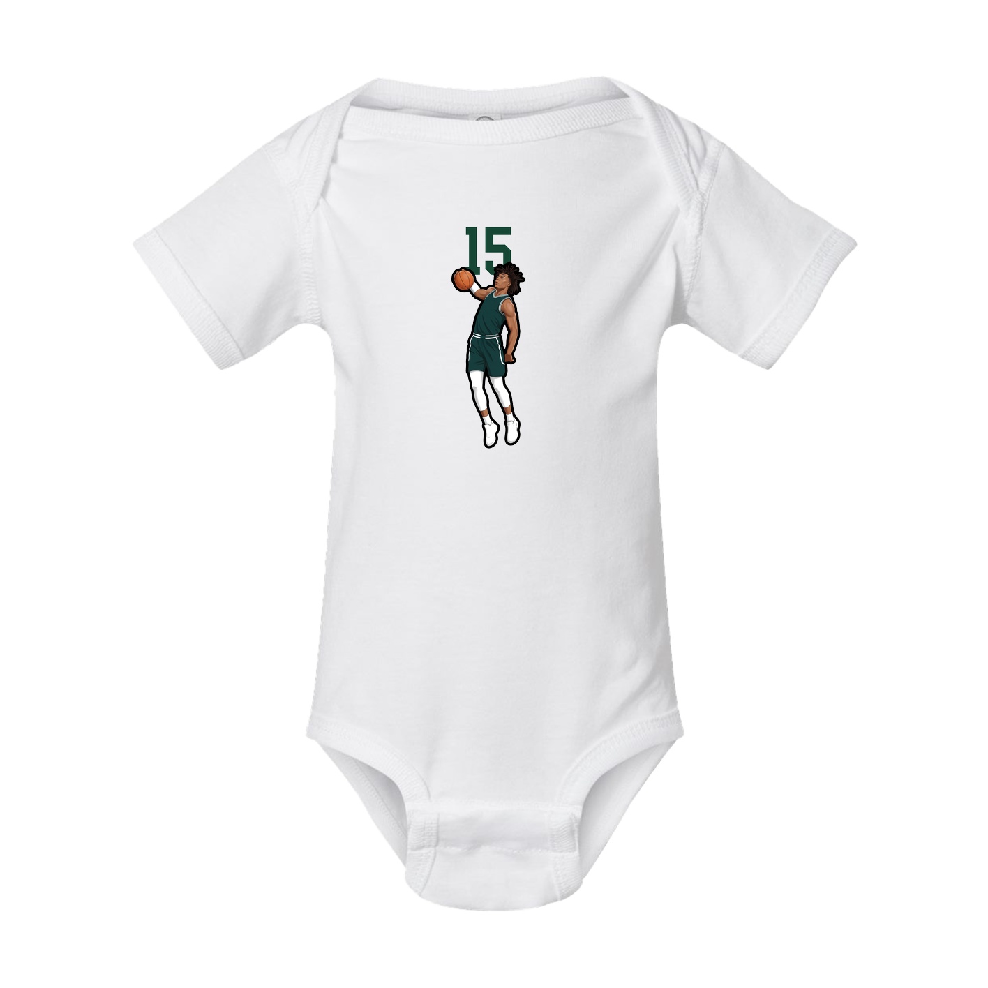 Baby Onesie — Number Top in White