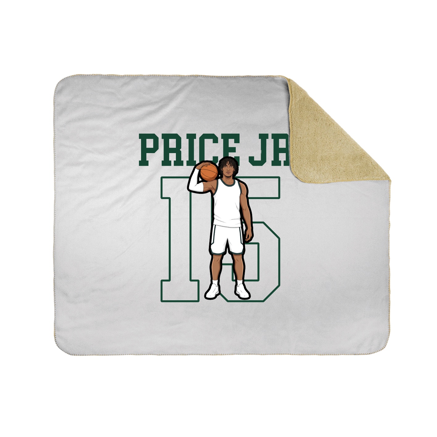 Throw Blanket — Shirsey in White
