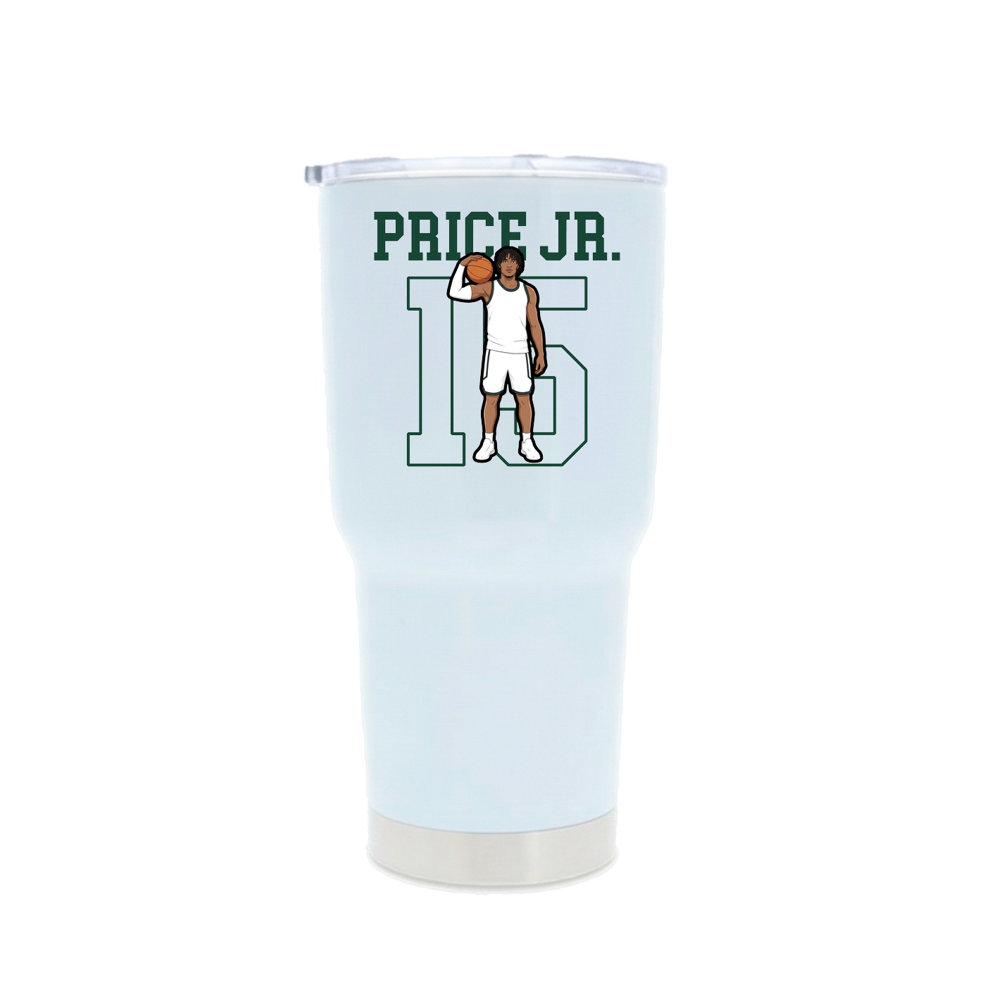 30oz Stainless Steel Tumbler — Shirsey in White