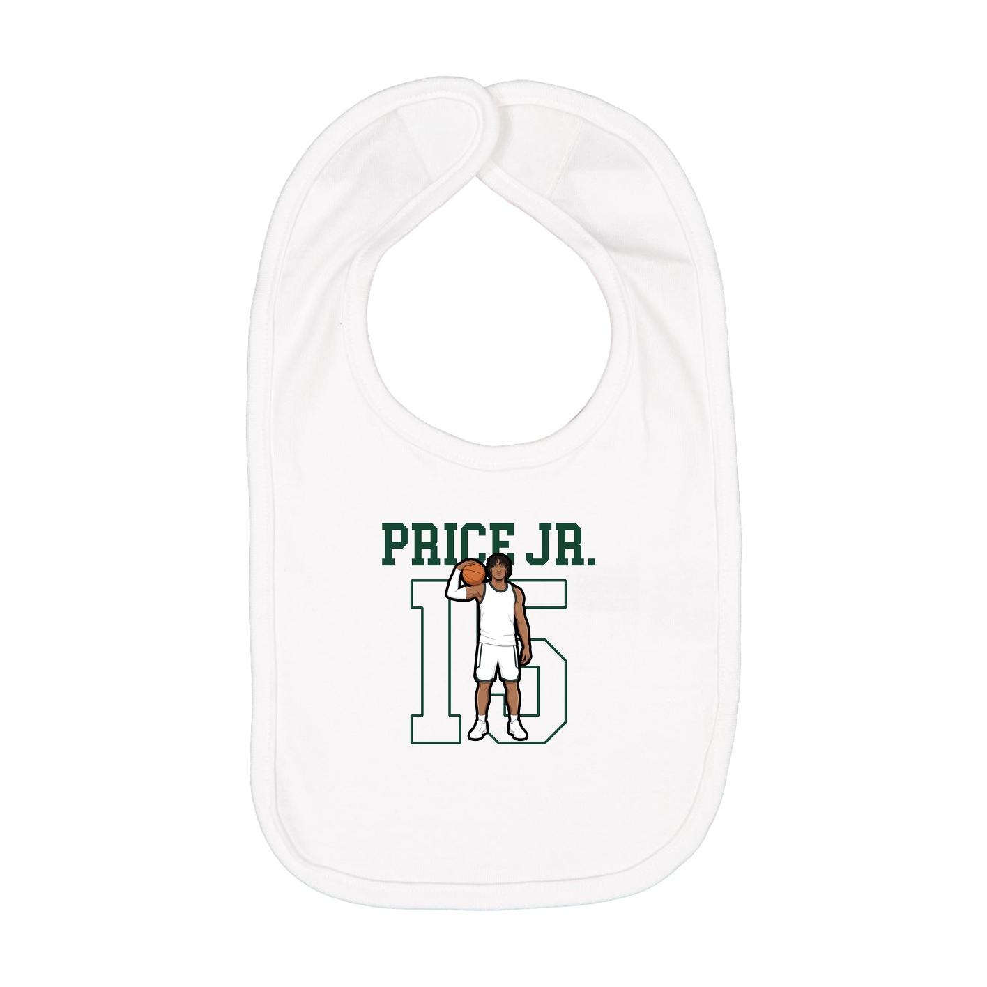 Infant Bib — Shirsey in White